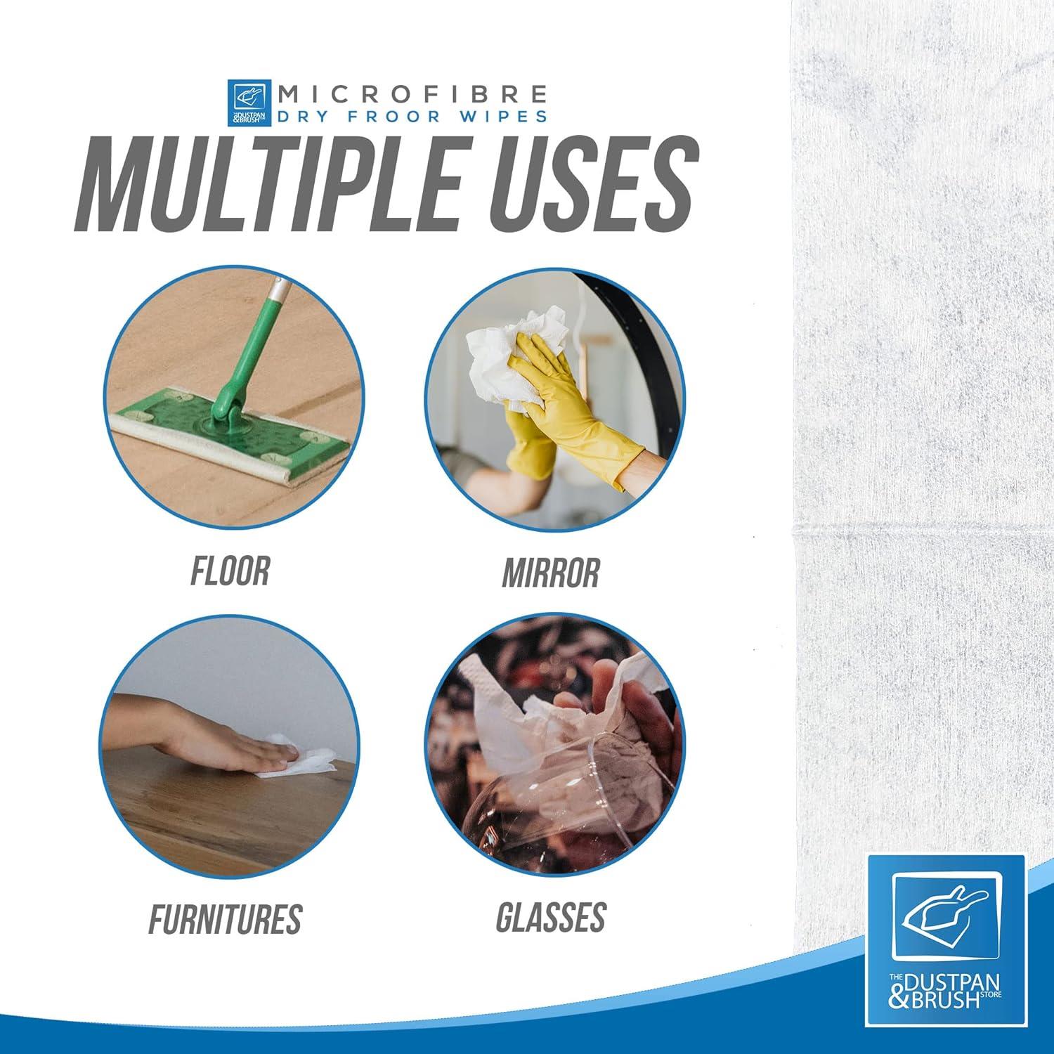 500 Dry Floor Mop Refill Cloths - 10 Packs of 50