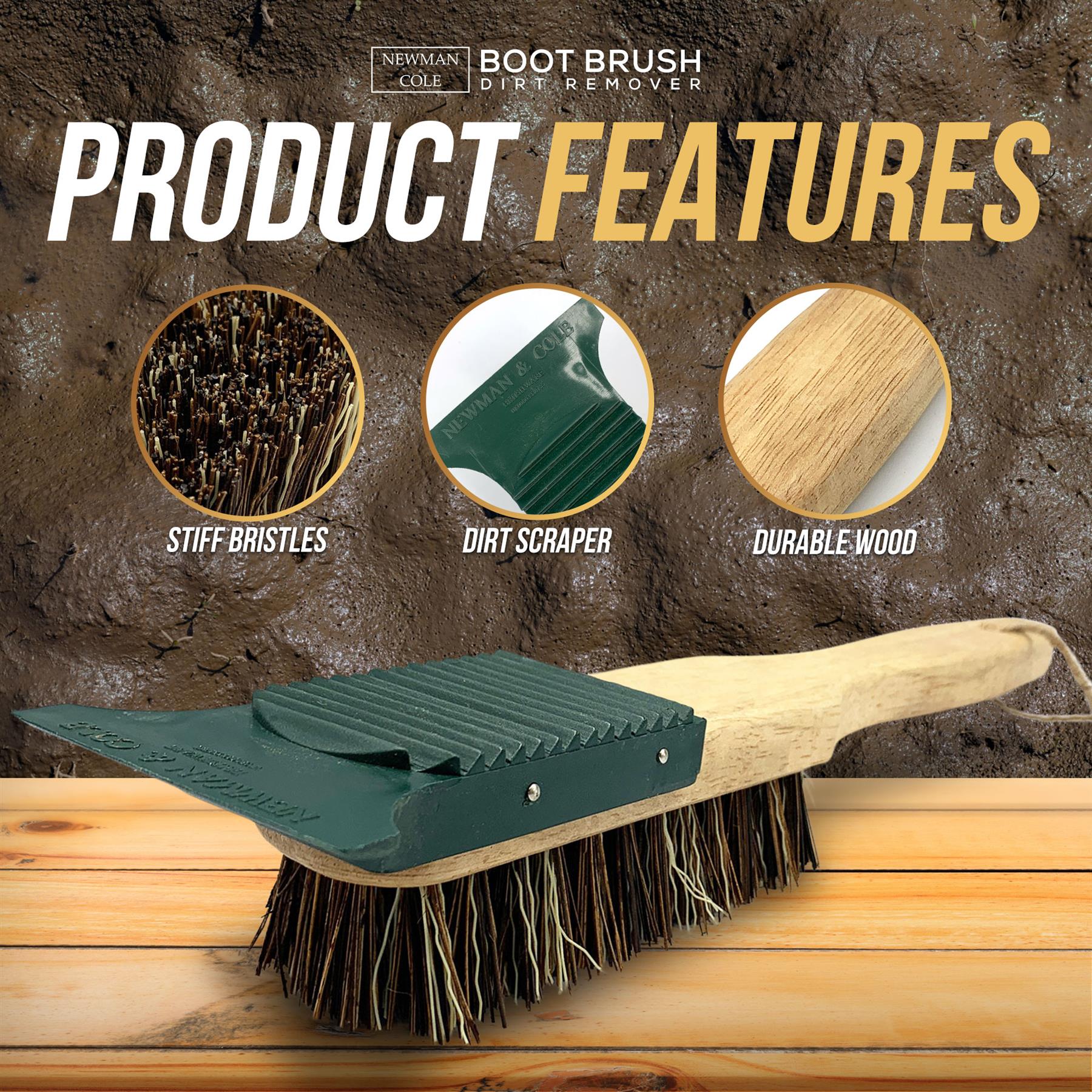Newman & Cole Shoe & Boot Brush with Mud Scraper