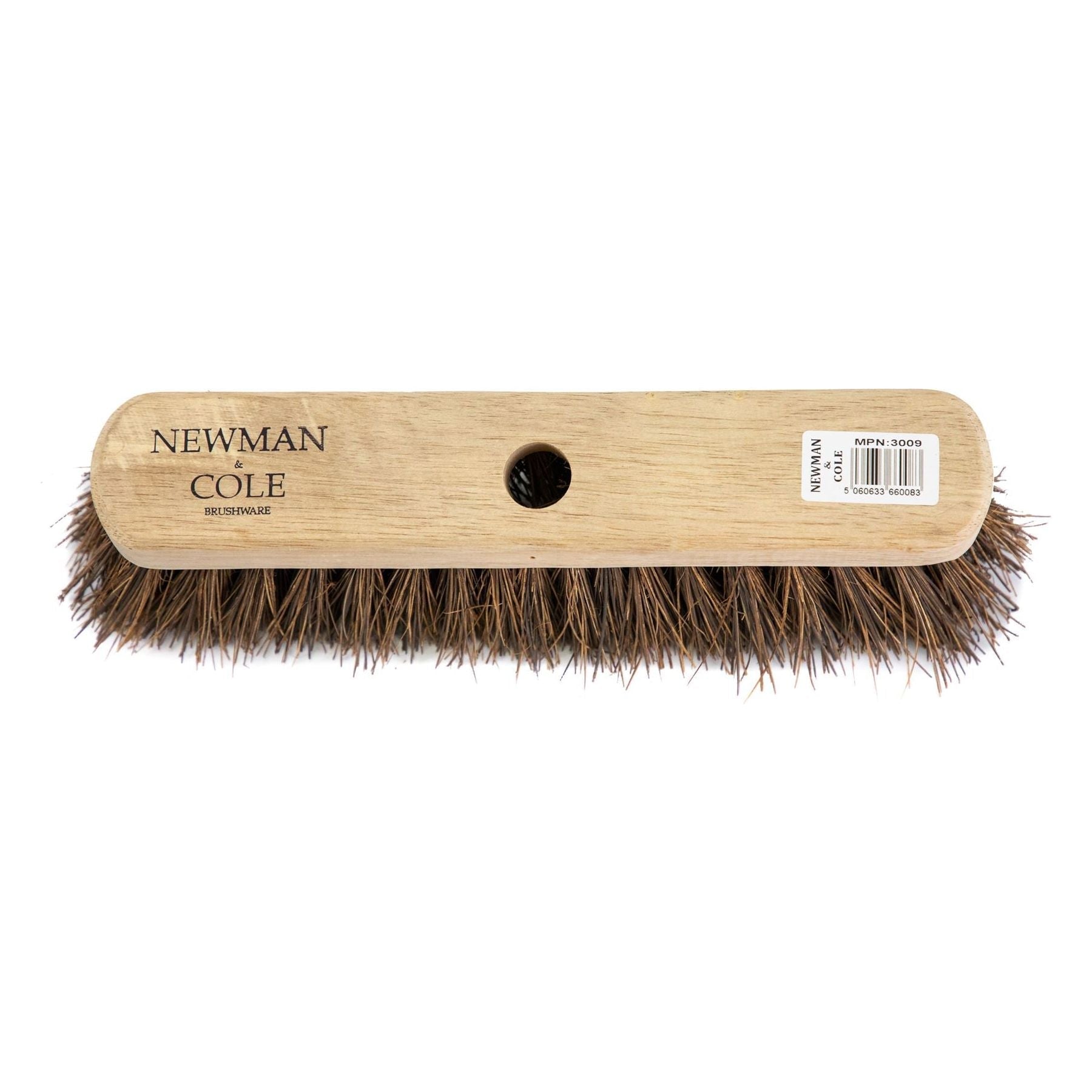 12" Newman & Cole Bassine Broom with Handle | Heavy Duty Garden Sweeper
