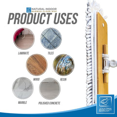 Bamboo Microfibre Floor Mop with Washable Pad