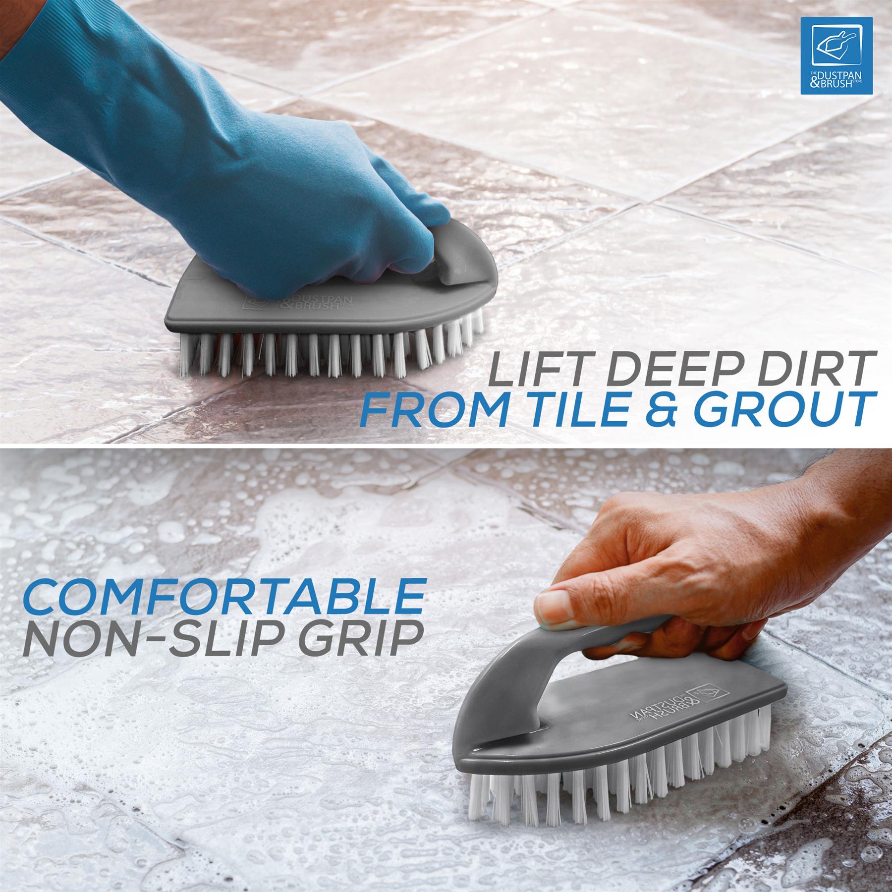 Iron Scrubbing Brushes Pack of 3 | Stiff Nylon Cleaning Brushes