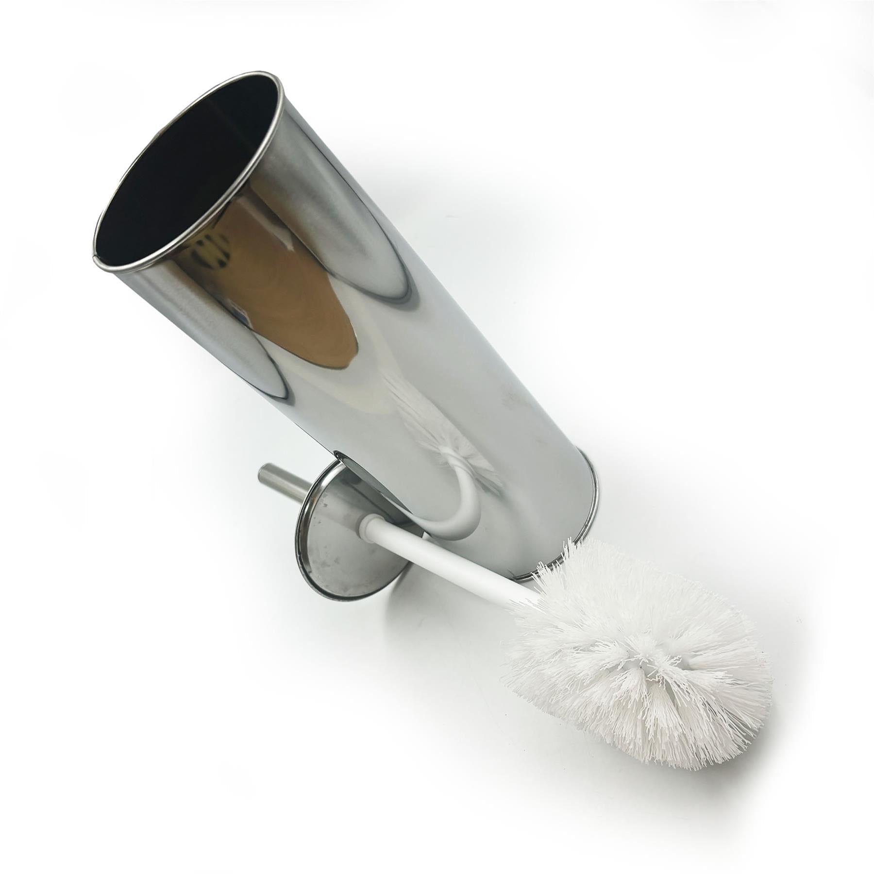 Chrome Toilet Brush and Holder | Stainless Steel Bathroom Set