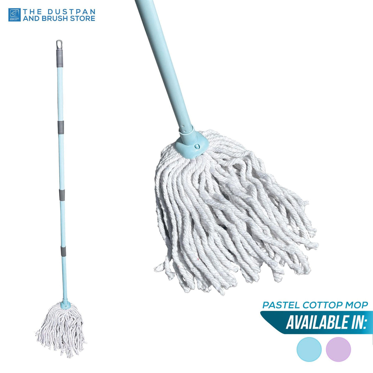 Duck Egg Cotton Mop | Absorbent Floor Mop with Handle