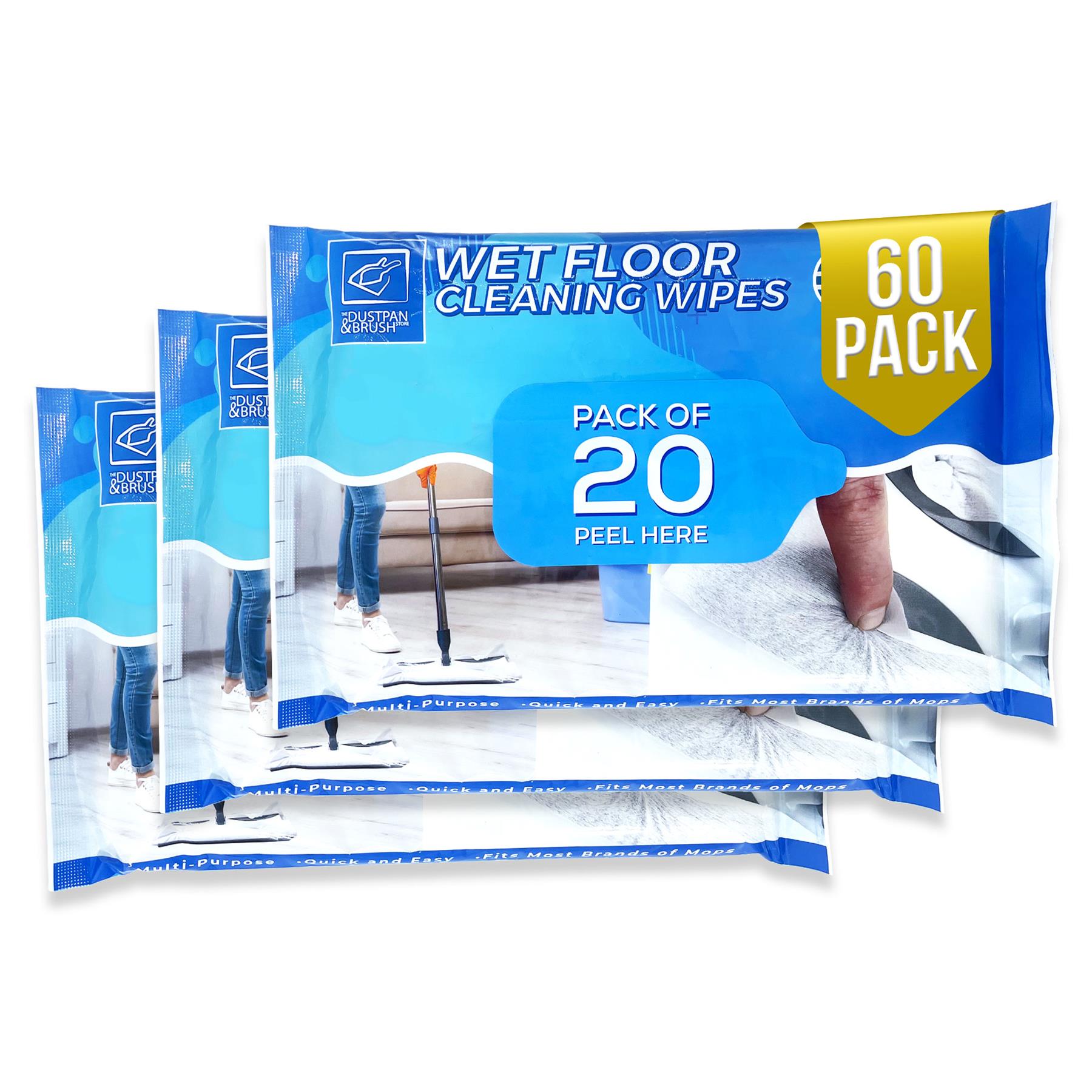 Wet Floor Cleaning Wipes – Disposable Multi-Surface Wipes