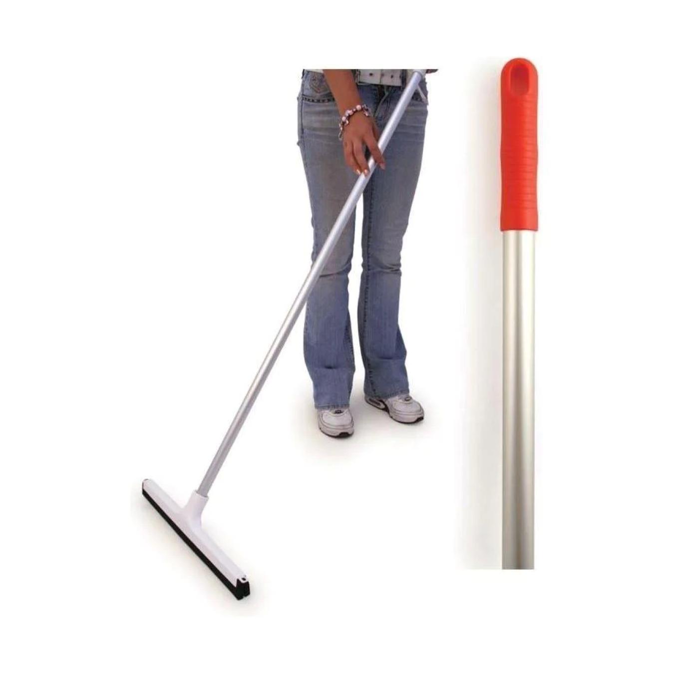 Colour Coded 18" Floor Squeegee with Aluminium Handle