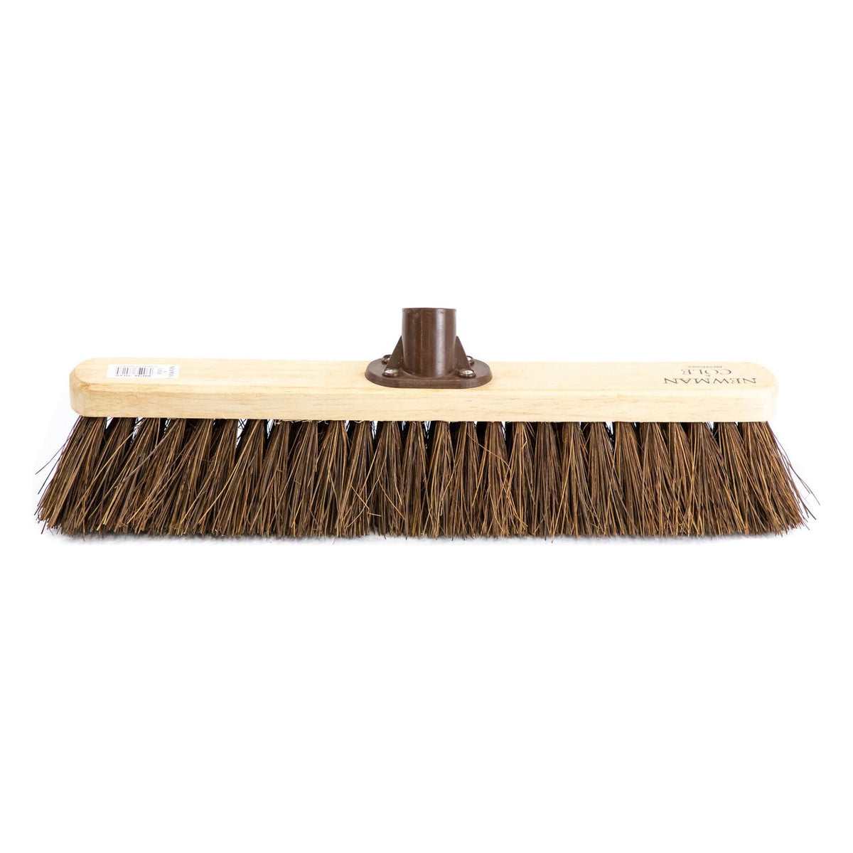 18" Newman & Cole Stiff Bassine Broom Head with Plastic Bracket