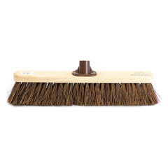 18" Newman & Cole Stiff Bassine Broom Head with Plastic Bracket