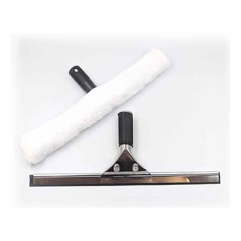 Stainless Steel Squeegee and Microfibre Applicator Set