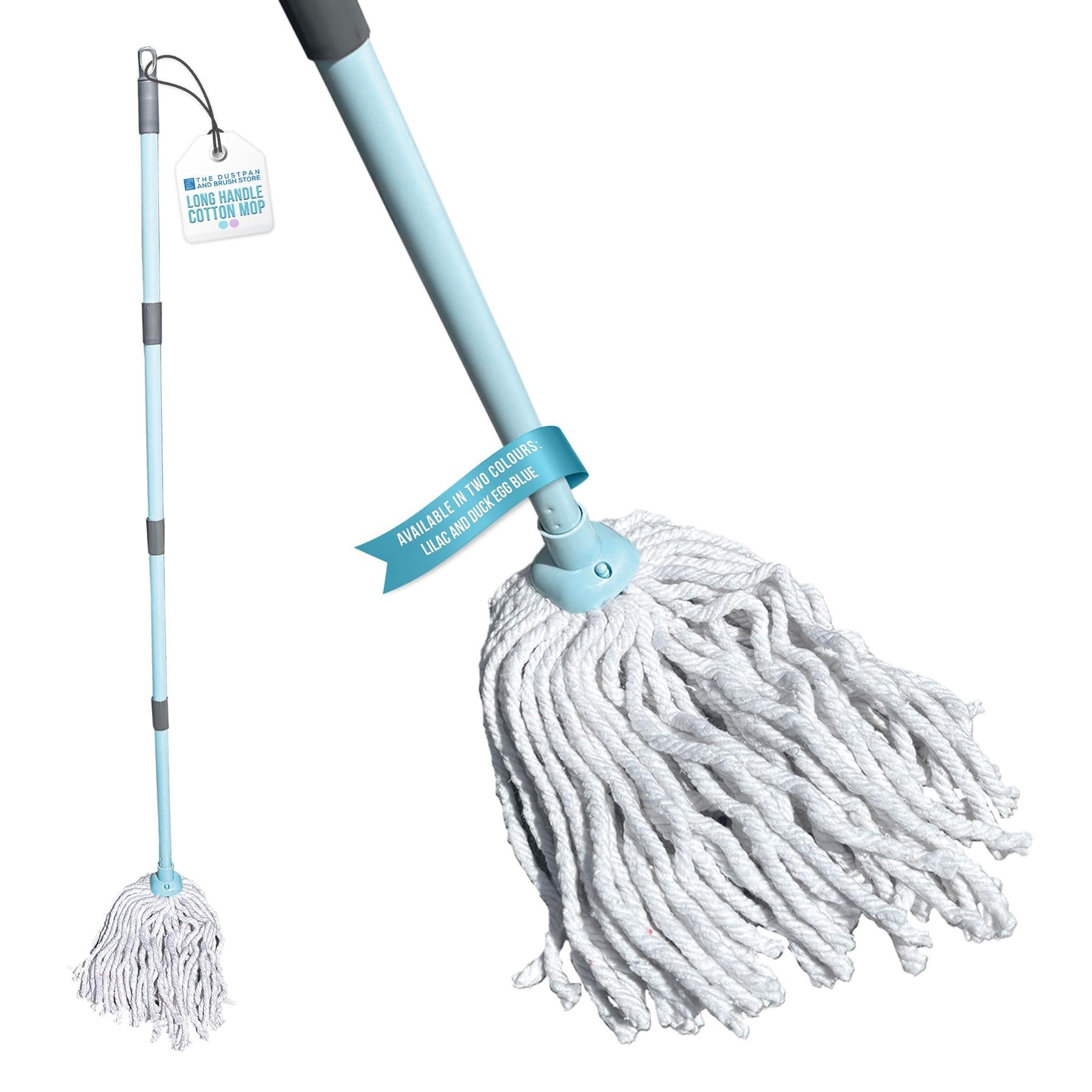 Duck Egg Cotton Mop | Absorbent Floor Mop with Handle