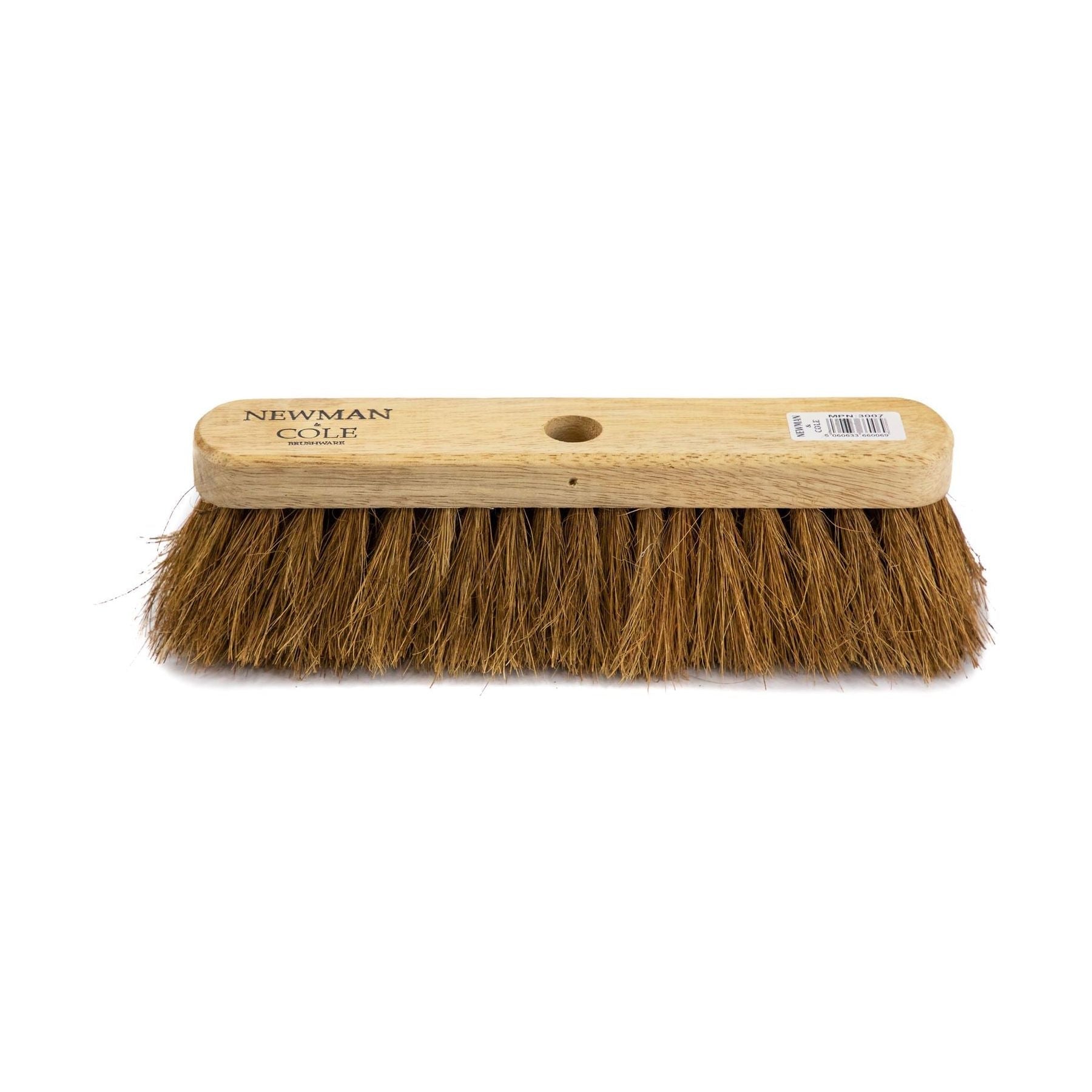 12" Newman & Cole Soft Coco Broom with Handle | Indoor Sweeping Brush