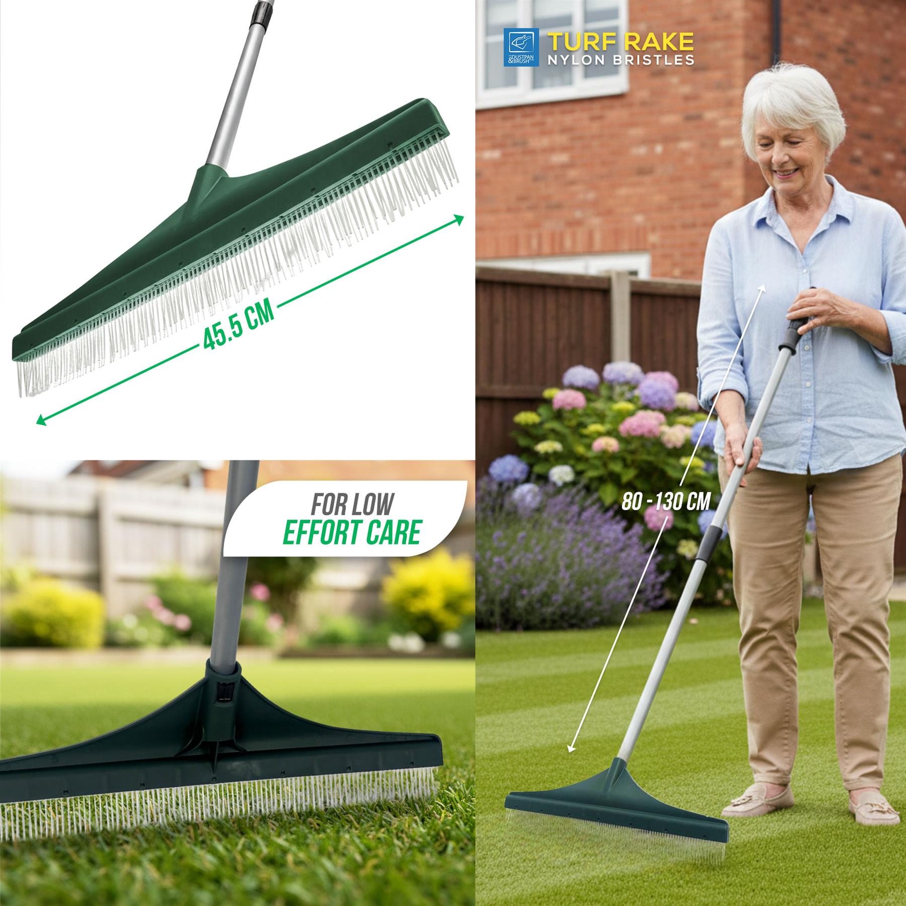 Artificial Grass Rake and Handle