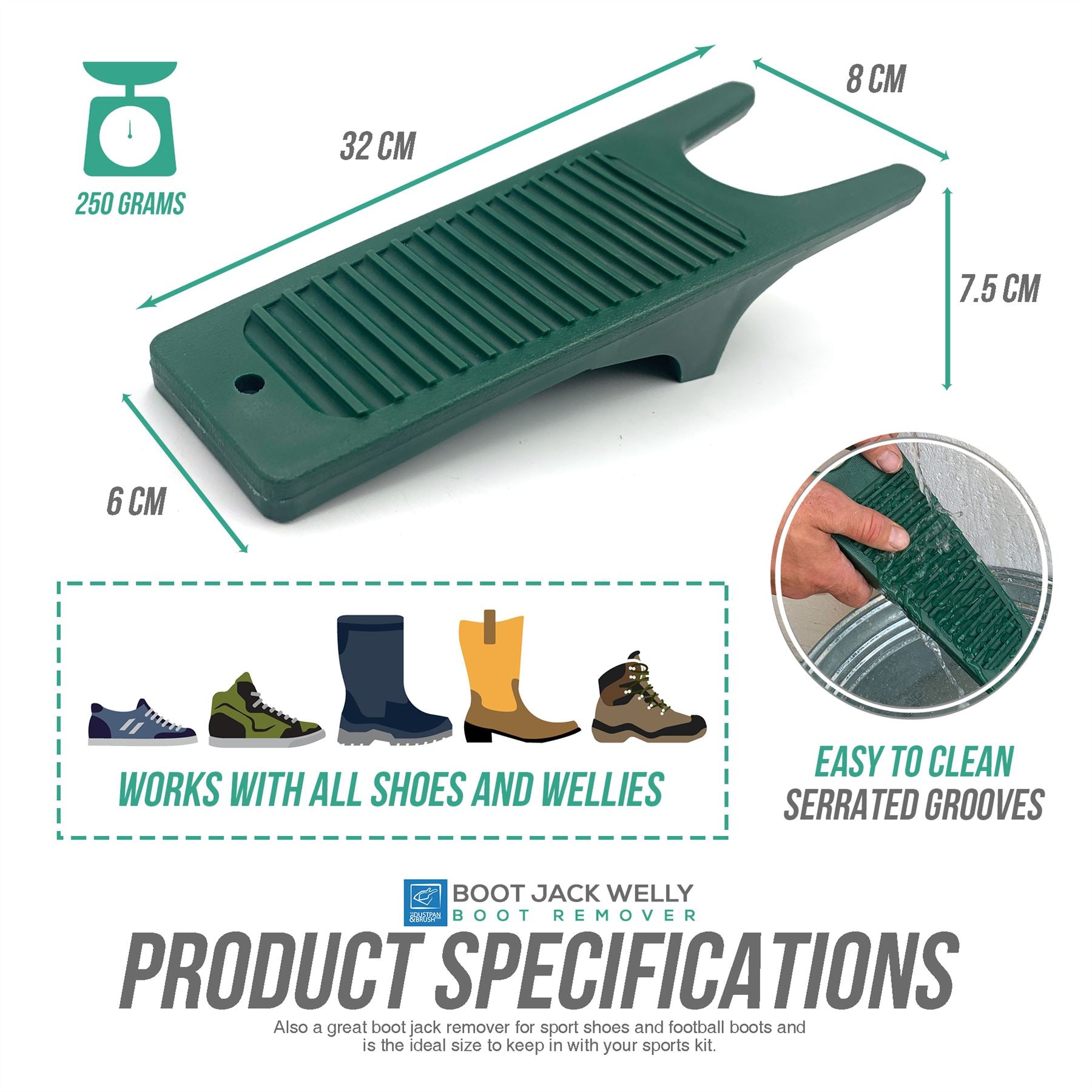 Boot Jack Shoe & Welly Puller – Heavy Duty Boot Remover Tool