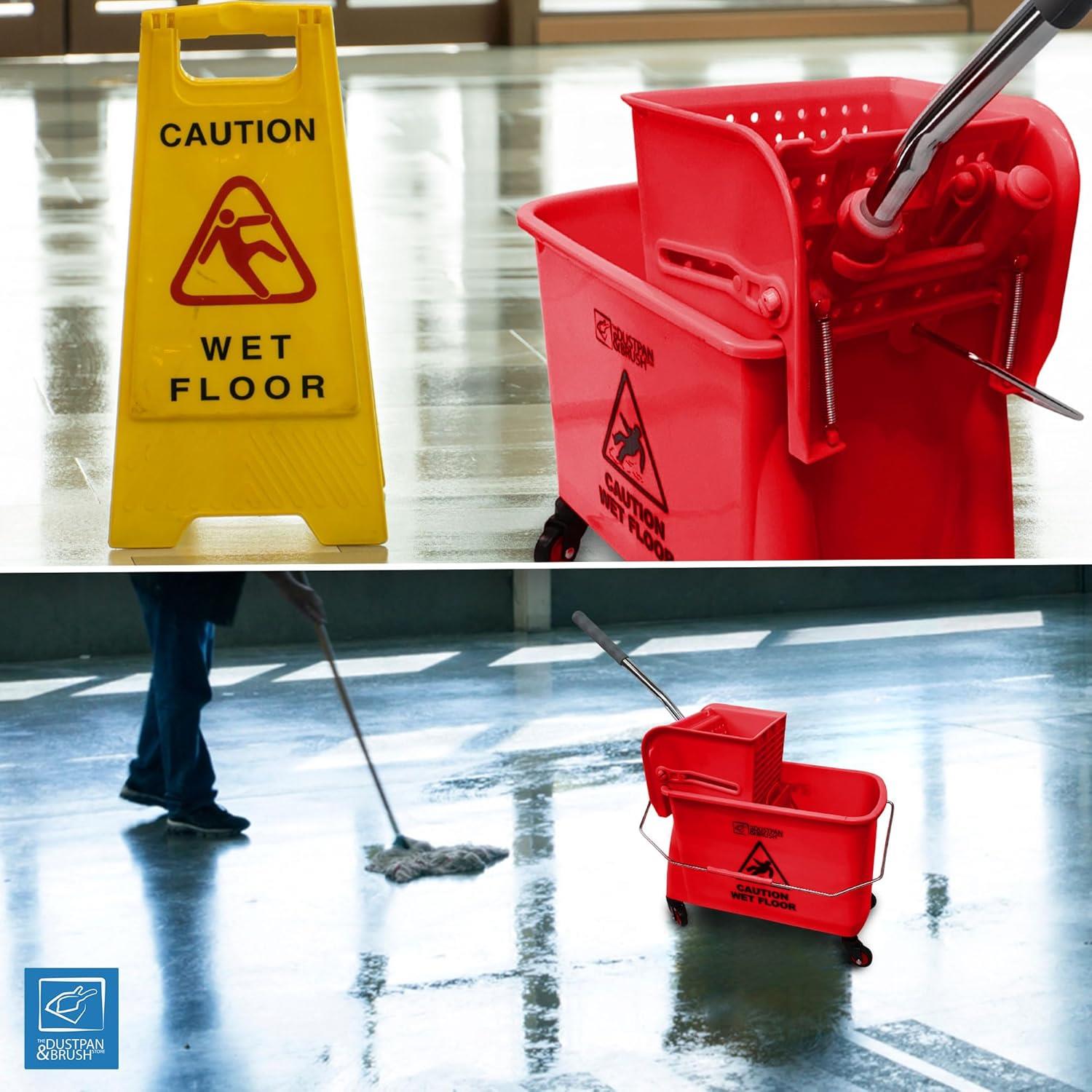 Kentucky Mop Bucket with Wringer & Wheels | 4 Colours