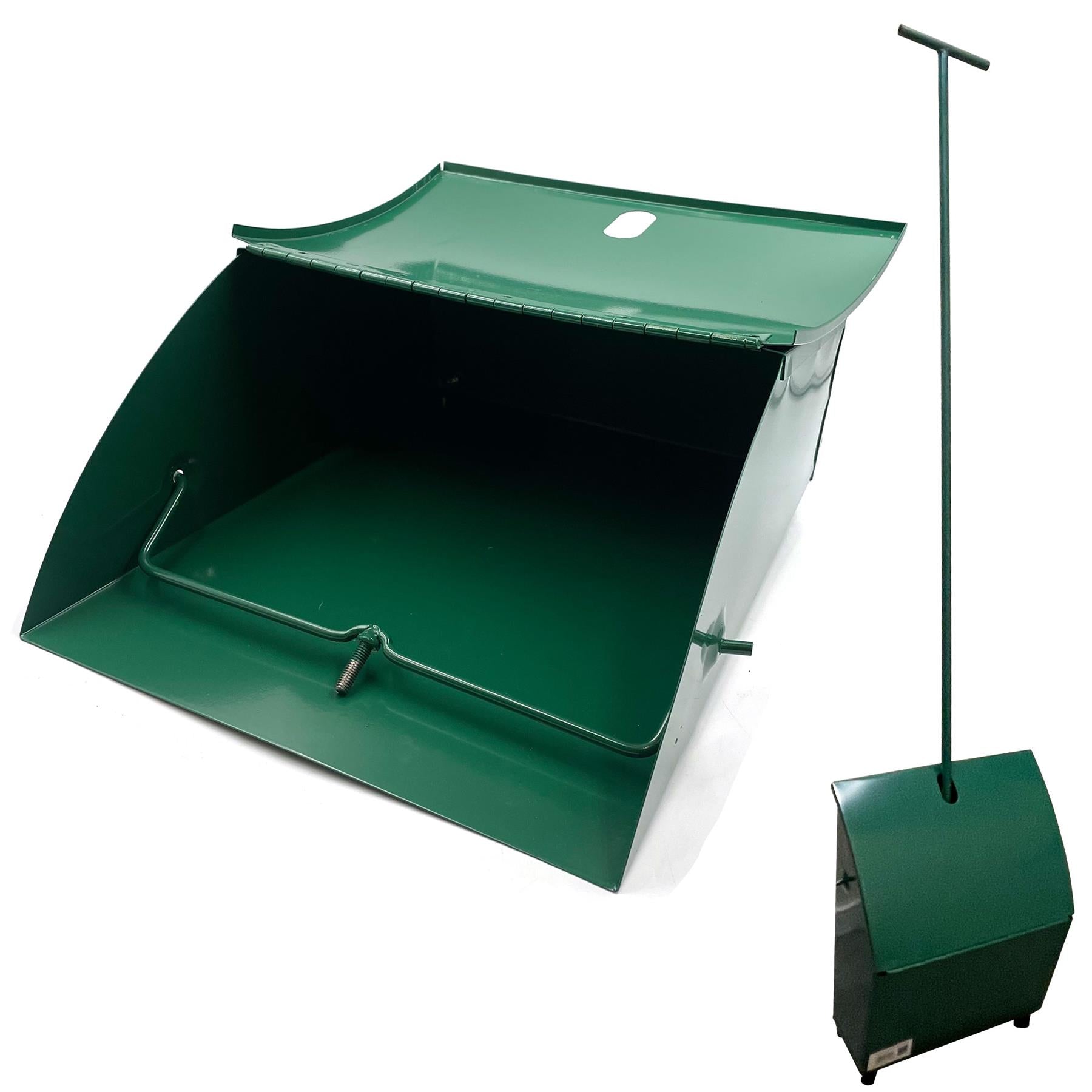 Long Handled Metal Dustpan | Industrial Lobby Dust Pan