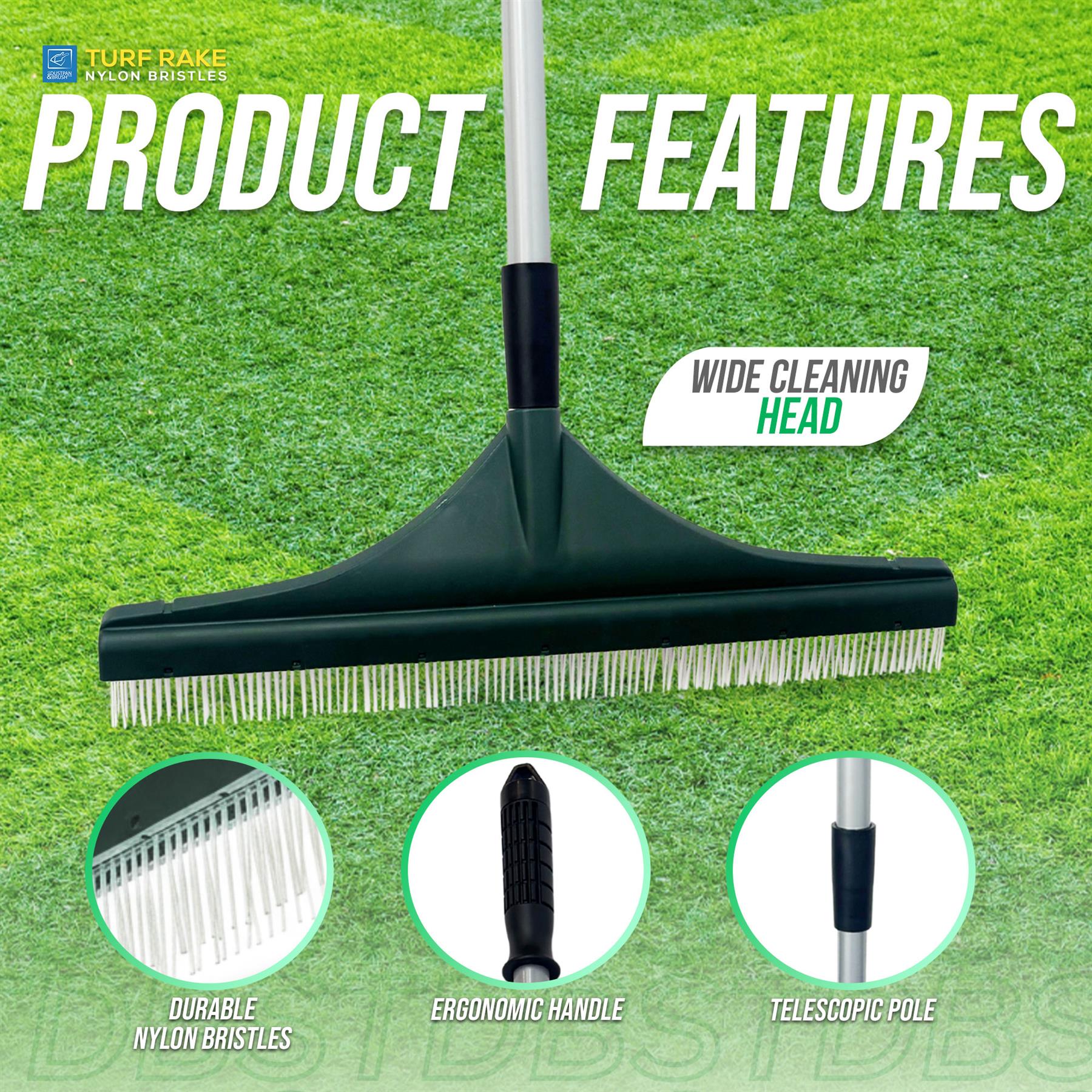 Artificial Grass Rake and Handle