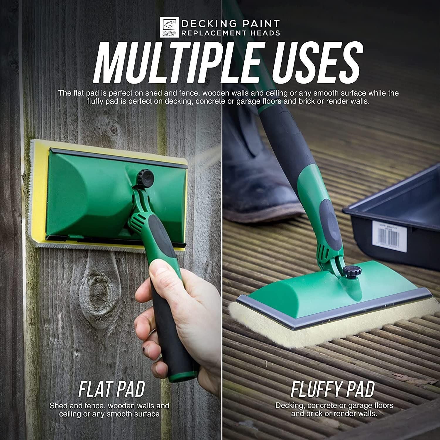 Fluffy Decking Paint Pad Refills – Pack of 2