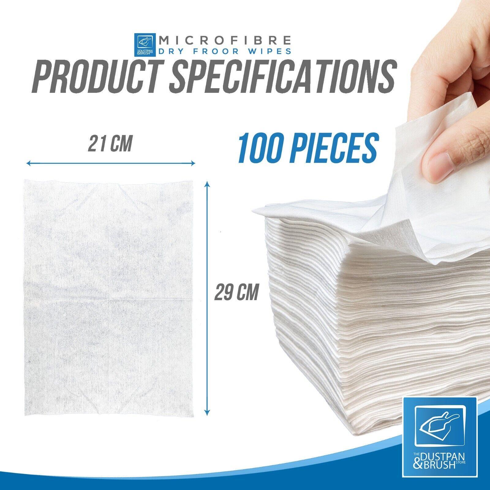 100 Dry Floor Mop Refill Cloths - 2 Packs of 50