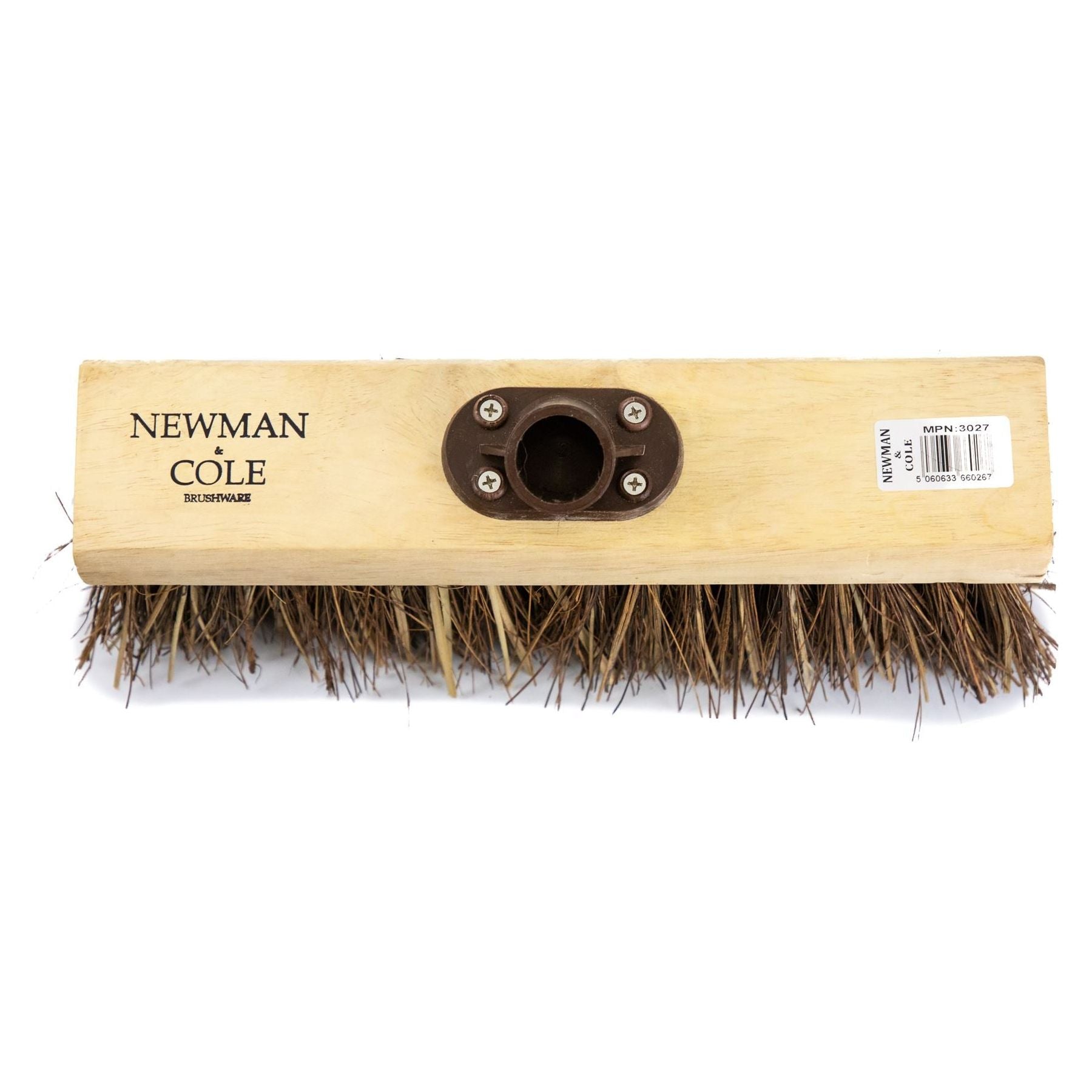 Newman and Cole 13" Bass & Cane Flat Broom Head with Plastic Socket
