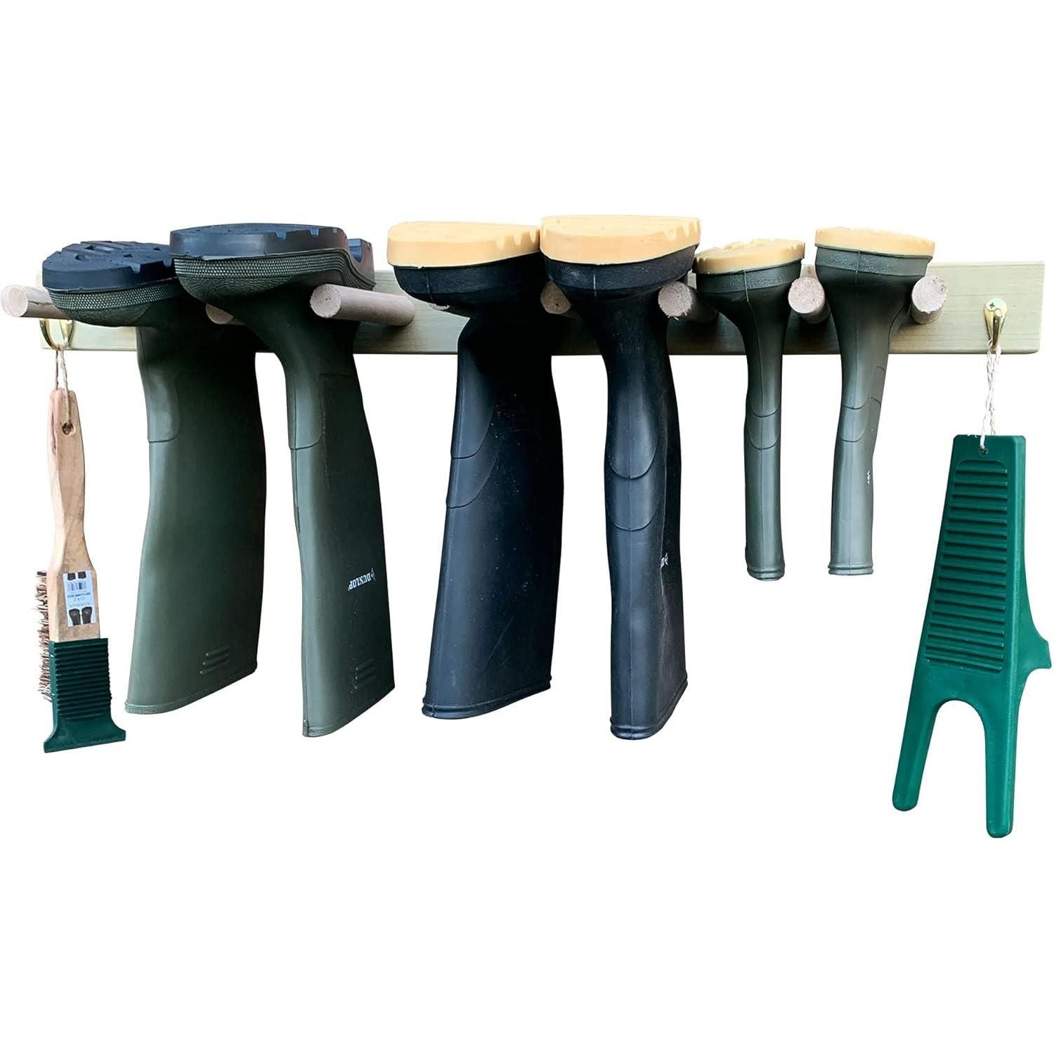 TDBS WALL Welly Rack with Hooks