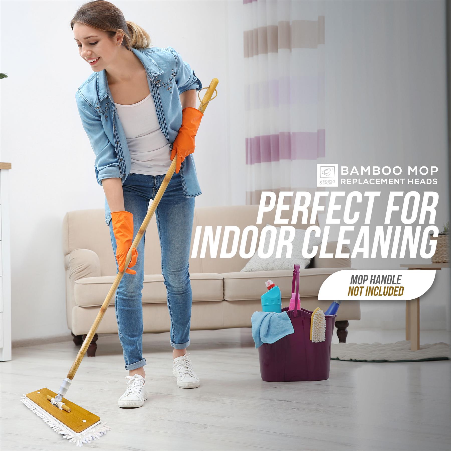 Bamboo Noodle Mop Head Refills - Pack of 2