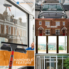 Long Reach Window Cleaning Kit with Squeegee 158cm