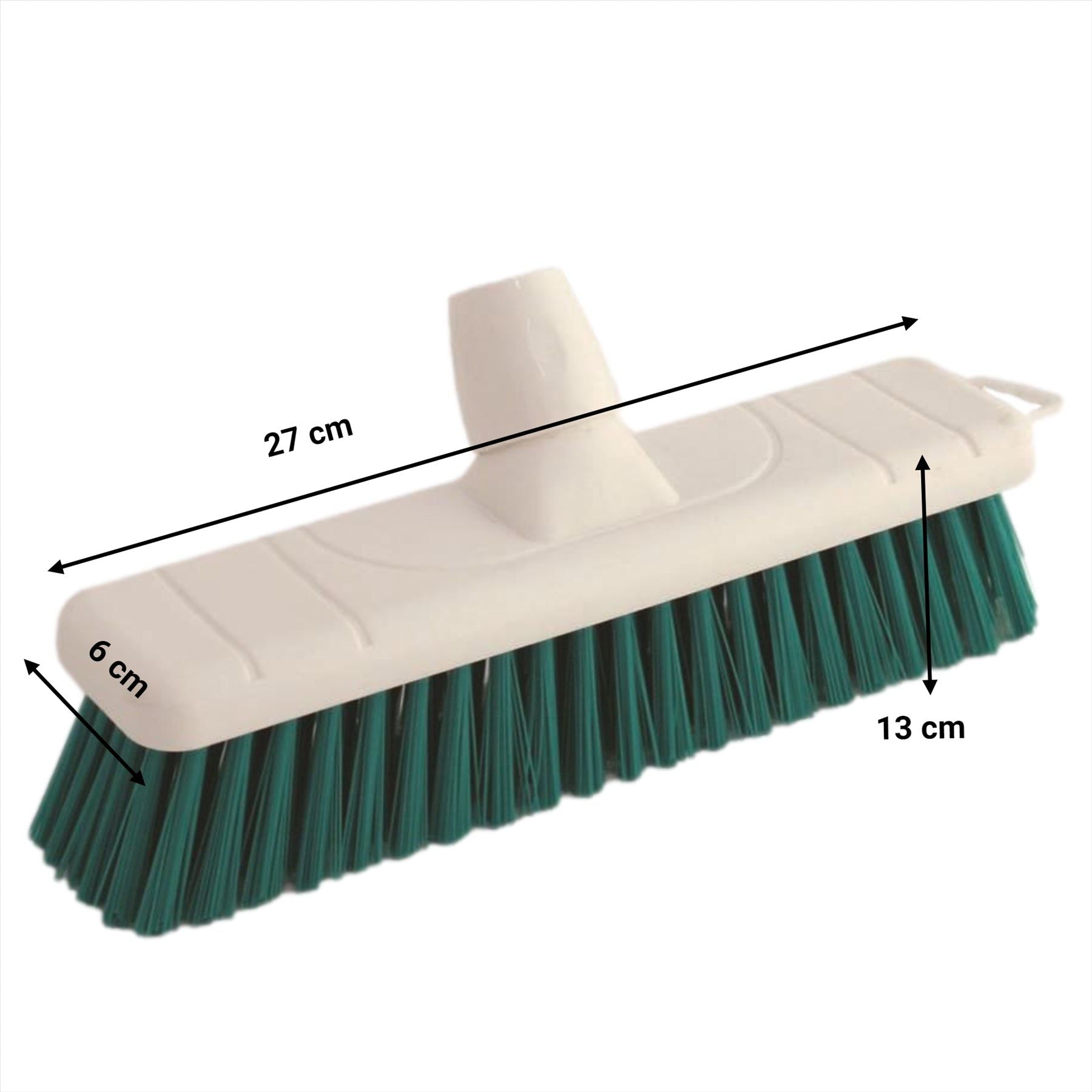 Green 12" Soft Colour Coded Food Hygiene Broom Head