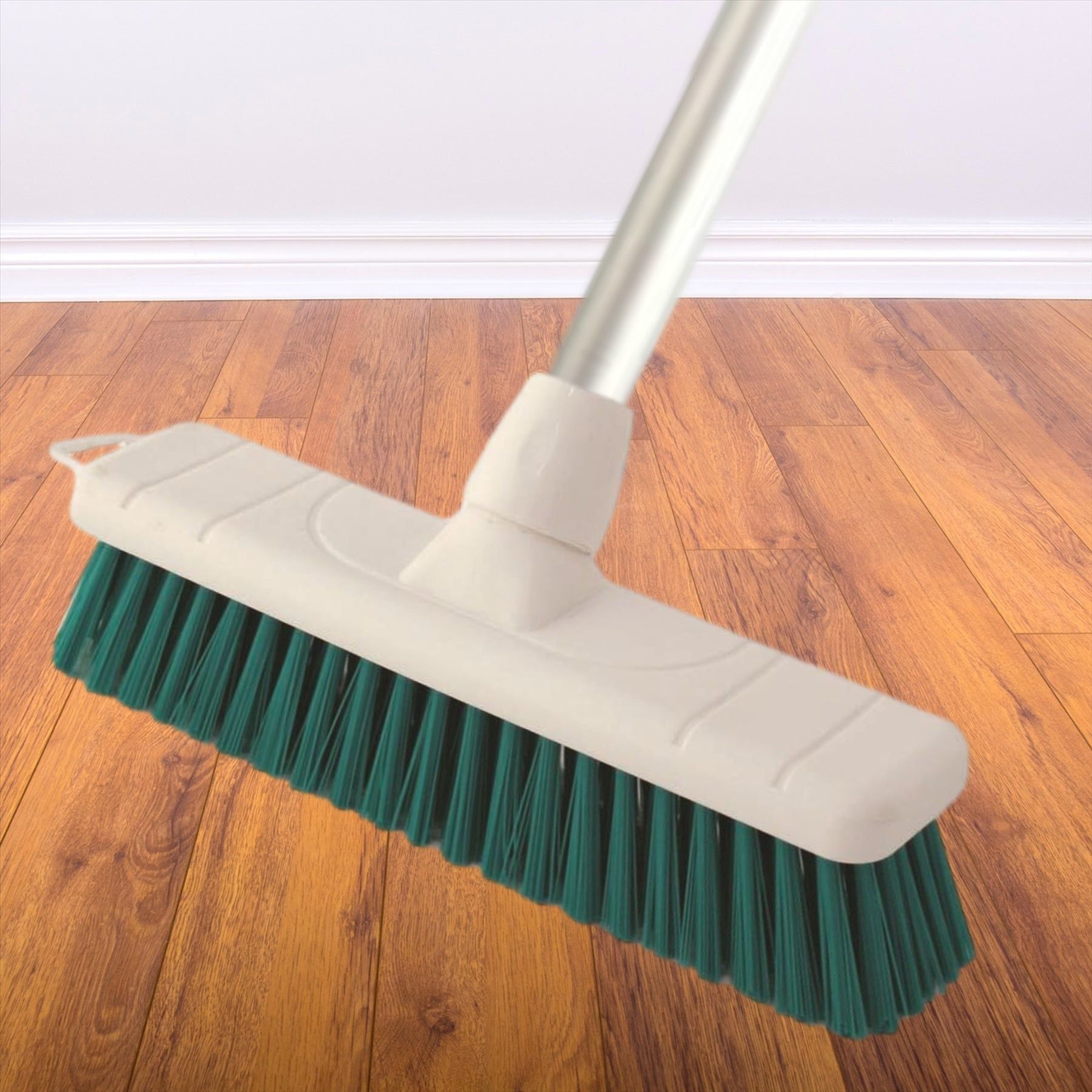 Green 12" Soft Colour Coded Food Hygiene Broom Head