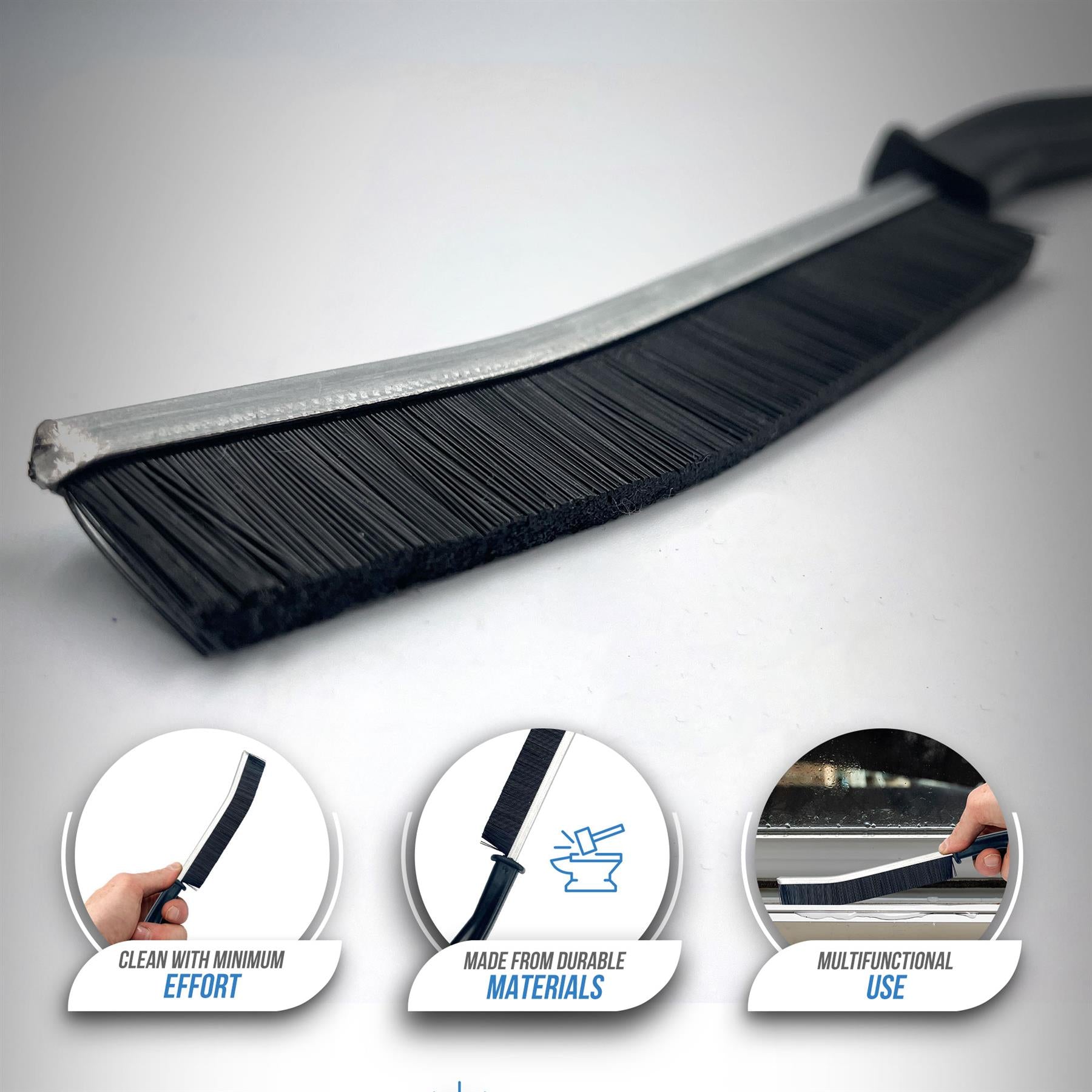 Narrow Long Gap Crevice Cleaning Brush - Single or Pack of 10