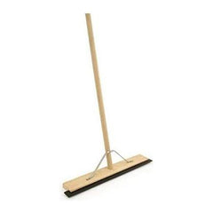 36" Heavy Duty Floor Squeegee with Wooden Handle | Rubber Blade