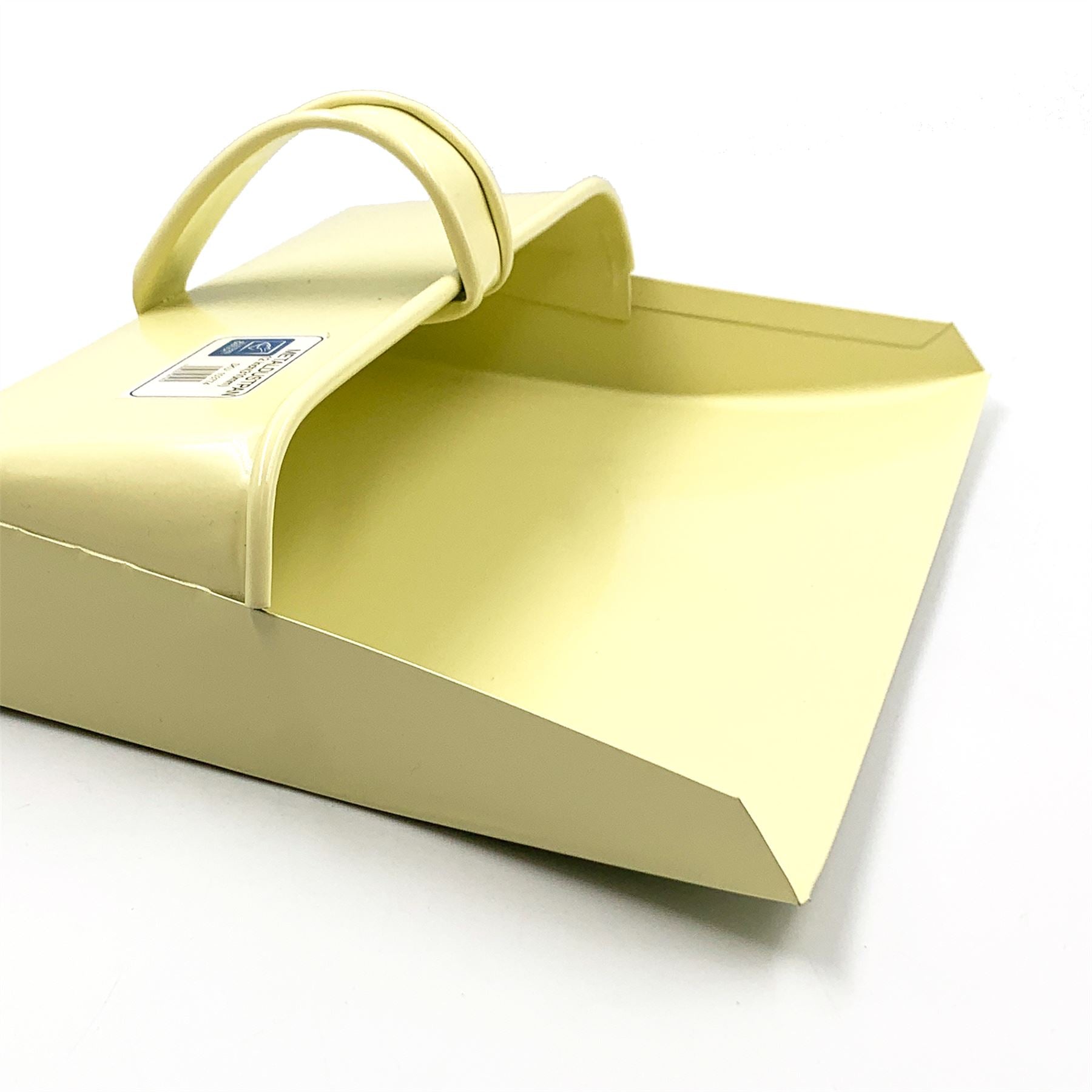 Newman and Cole Cream Metal Dustpan and Brush Set | Hooded Design