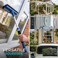 Professional Window Squeegee & Applicator with Telescopic Handle