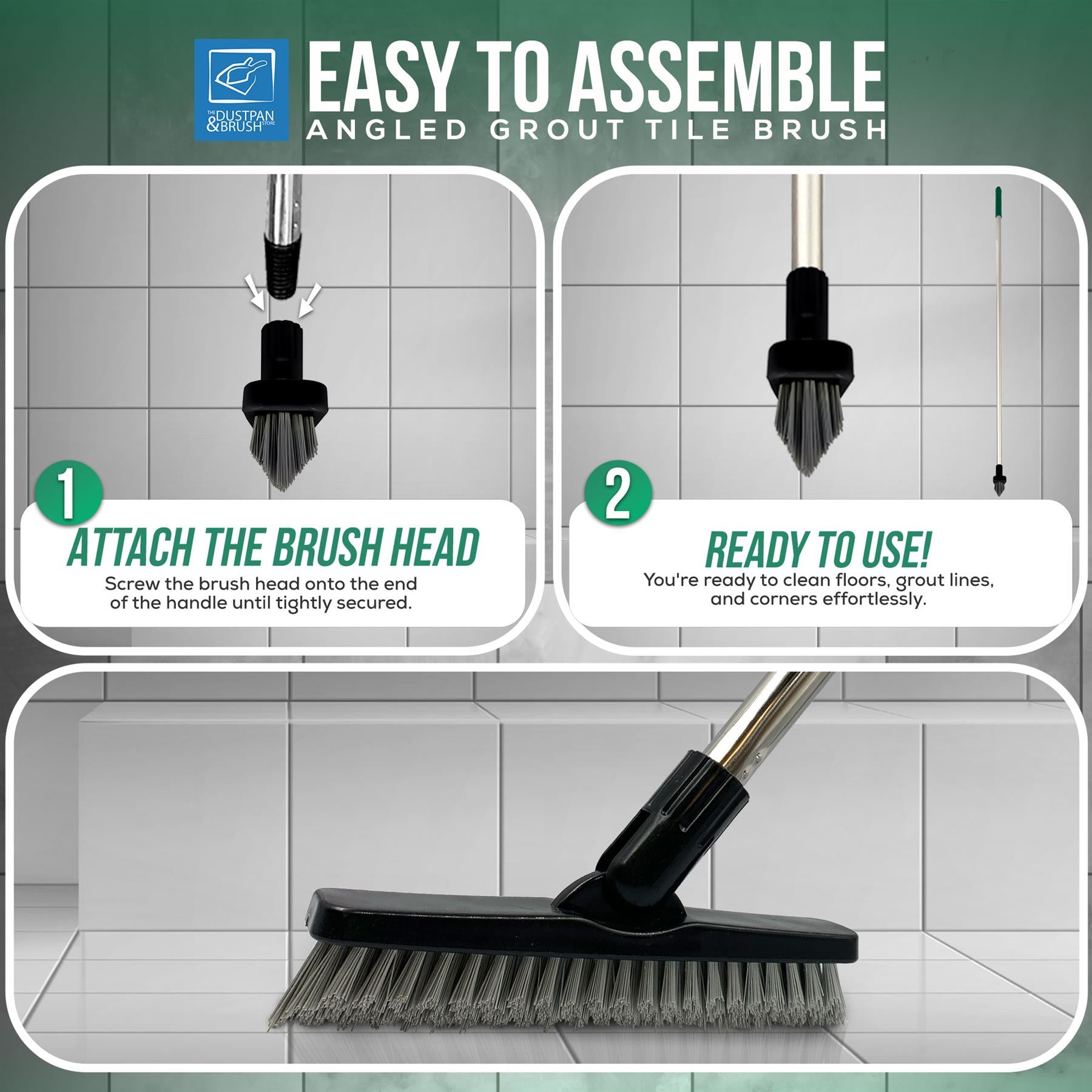 Angled Grout Brush with Colour Coded Handle