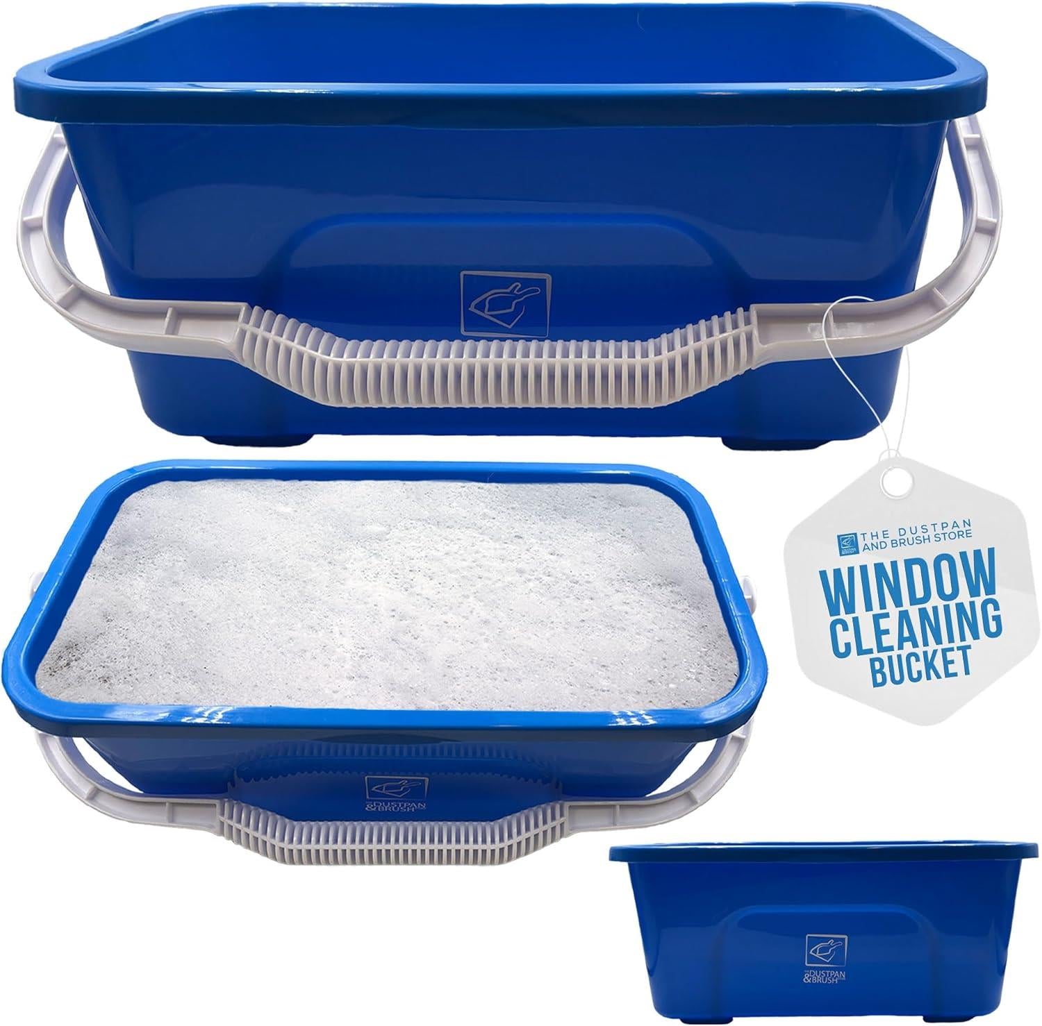 Blue Rectangle Window Cleaning Bucket 42cm – Squeegee Bucket