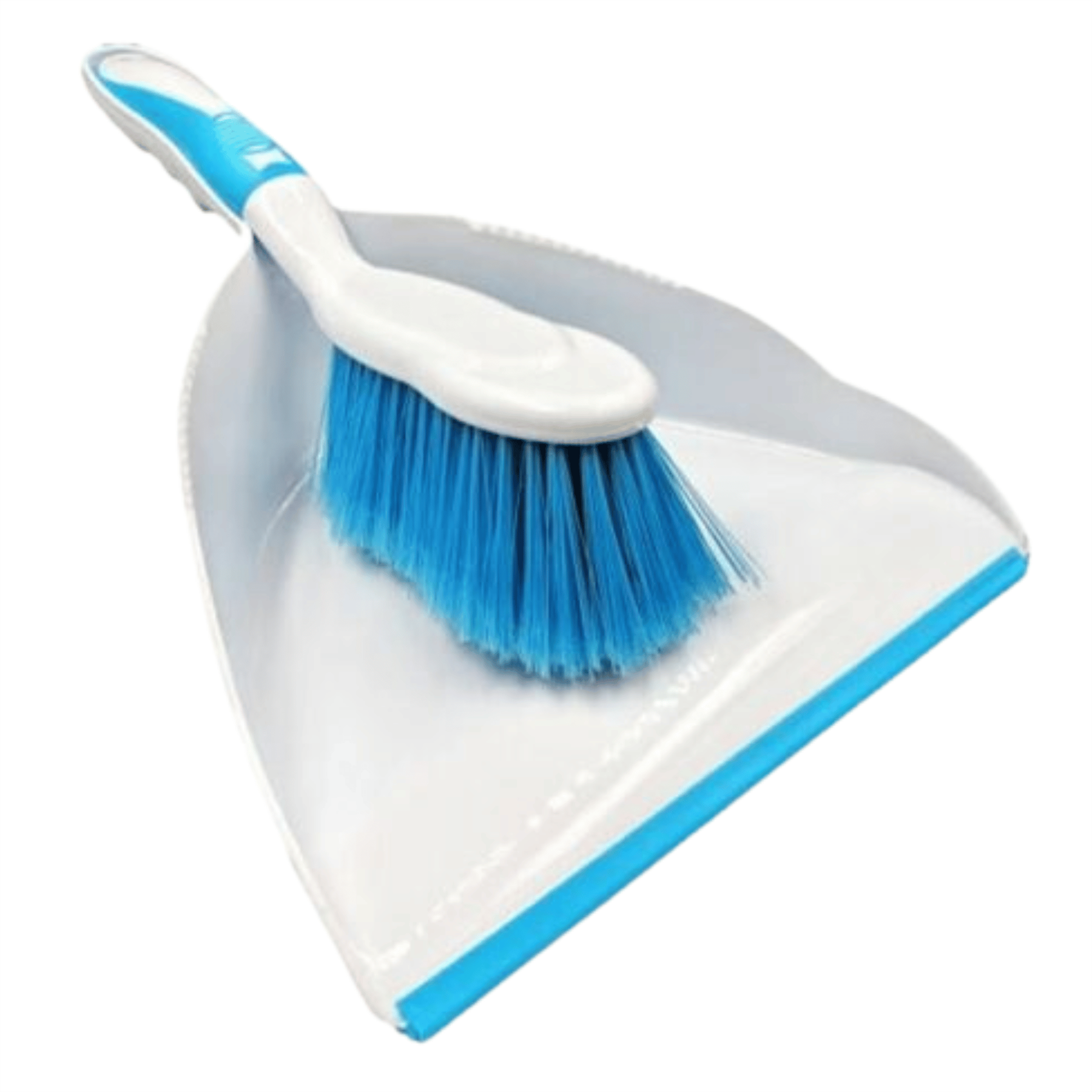 Deluxe Dustpan and Brush Set - Blue