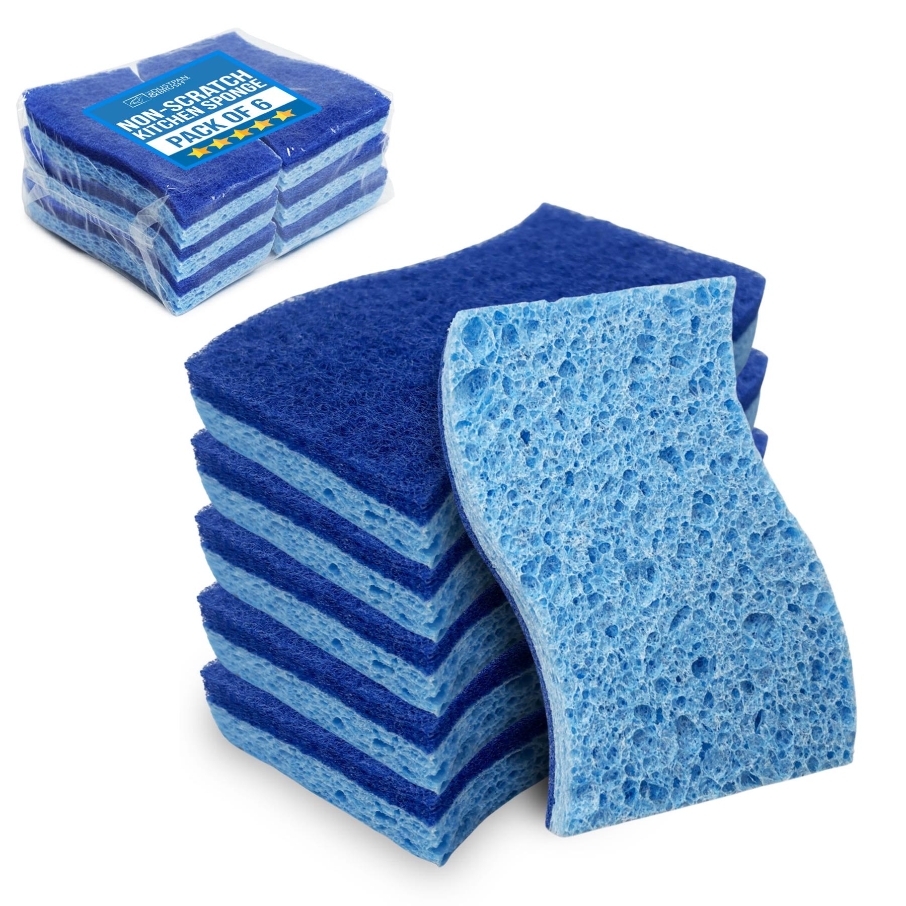 Super Sponge Scourers Pack of 6 | Non Scratch Kitchen Sponges