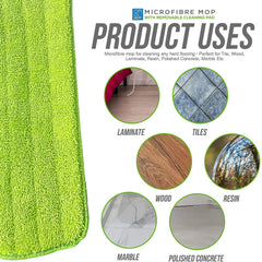 Microfibre Flat Mop for Laminate Wood & Hard Floors