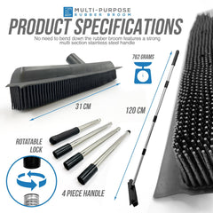 Multi Purpose Rubber Broom