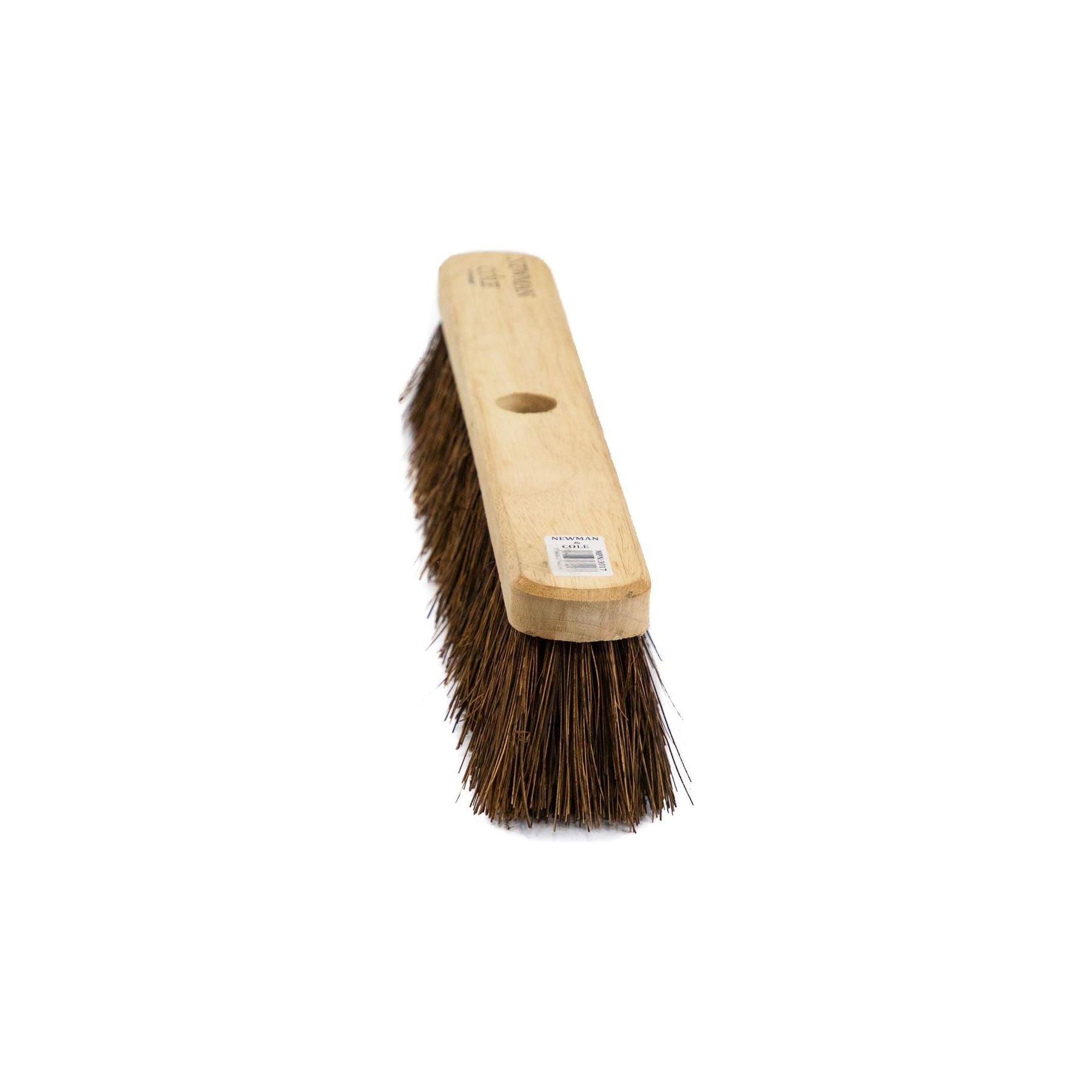 18" Newman & Cole Stiff Bassine Broom Head with Handle