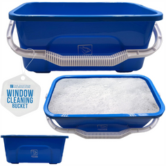 Blue Rectangle Window Cleaning Bucket 42cm – Squeegee Bucket
