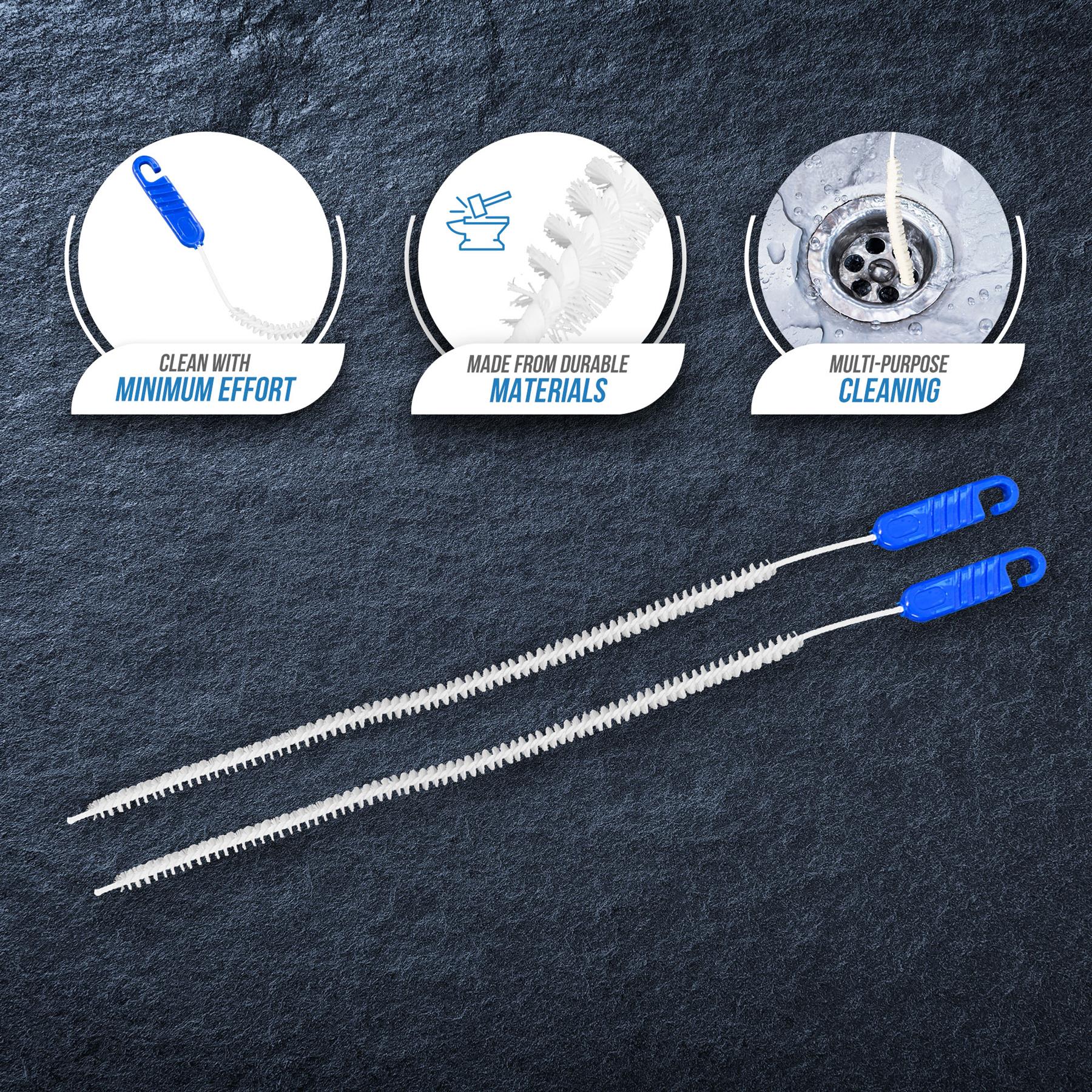 Flexible Drain & Sink Cleaning Brush | Pack of 2
