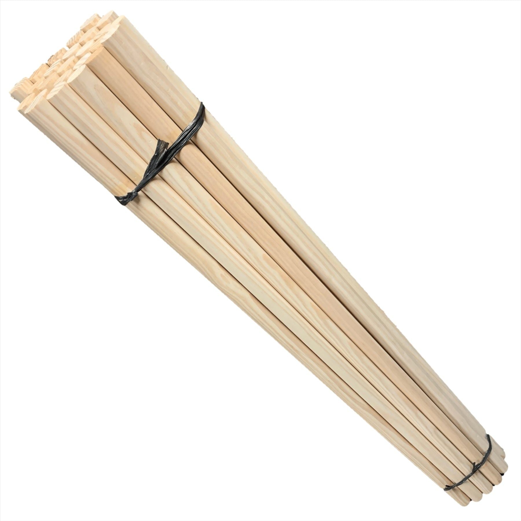 Pack of 25 Wooden Broom Handles 4ft (120cm) 1 1/8" (28-29mm)