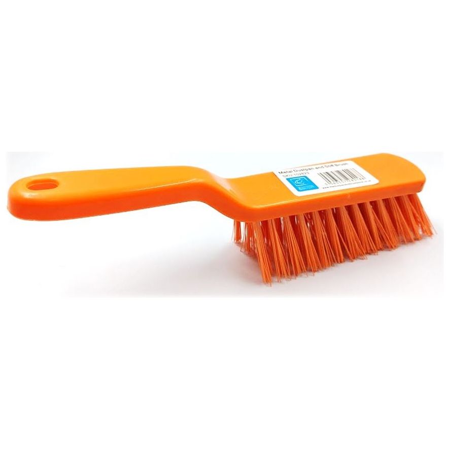 Replacement Hand Brush – Stiff PVC Bristles Orange Sweep Brush