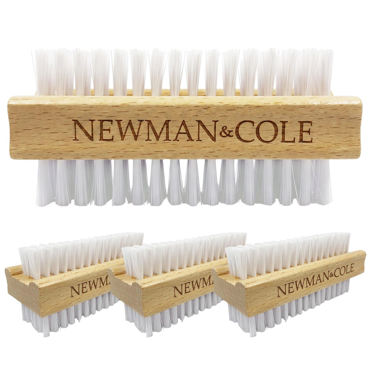Newman and Cole Wooden Nail Brush - Pack of 3