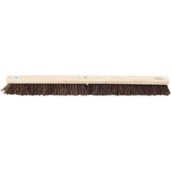 36" Newman and Cole Large Stiff Natural Bassine Broom Head with Hole