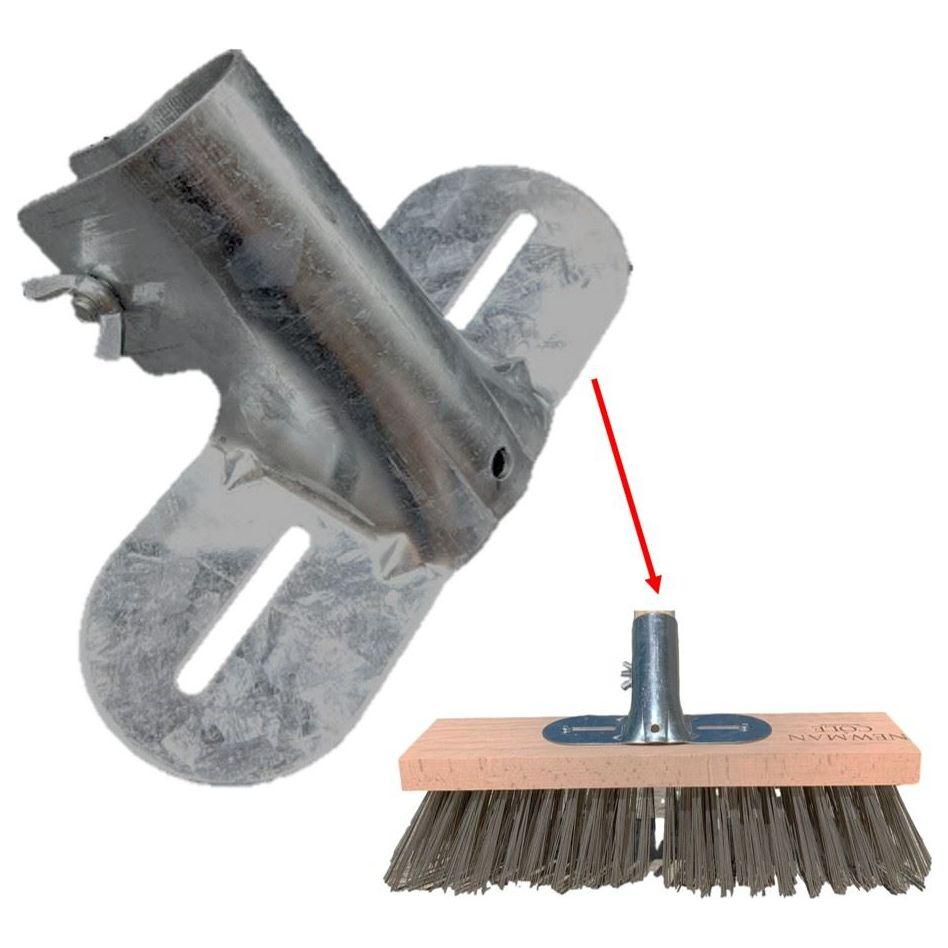 Large Metal Broom Socket Bracket for 1⅛" Platform & Yard Brooms