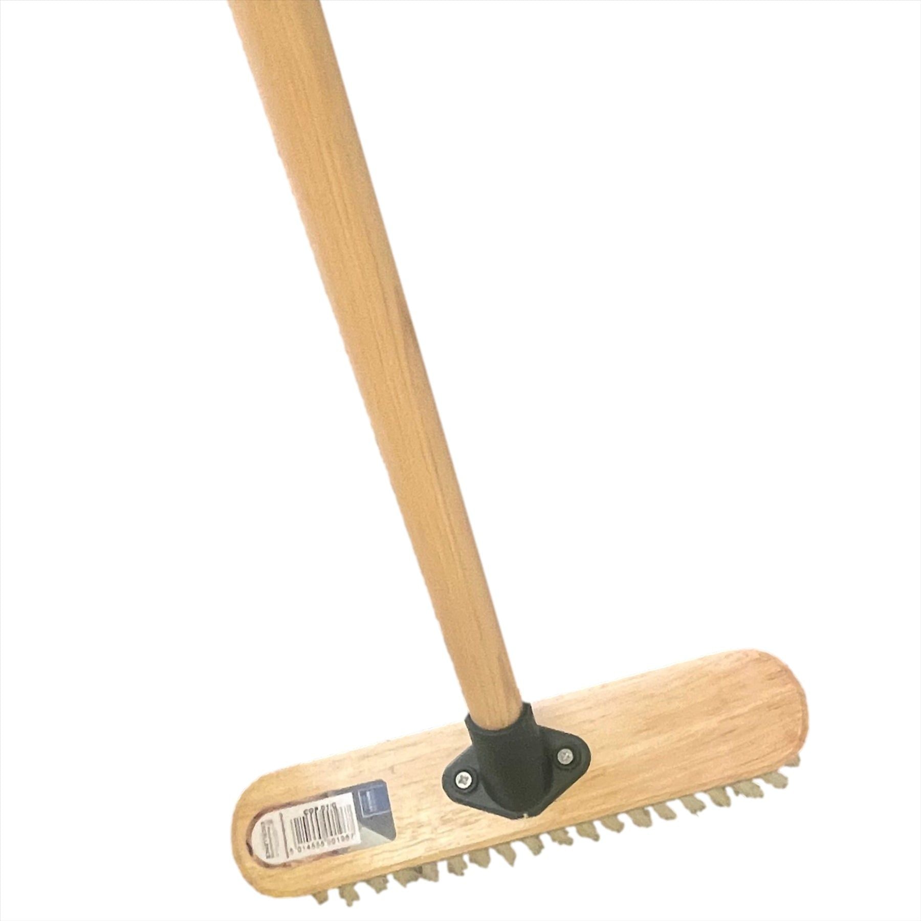 11" Soft Cream Synthetic Indoor Sweeping Brush with Wooden Handle