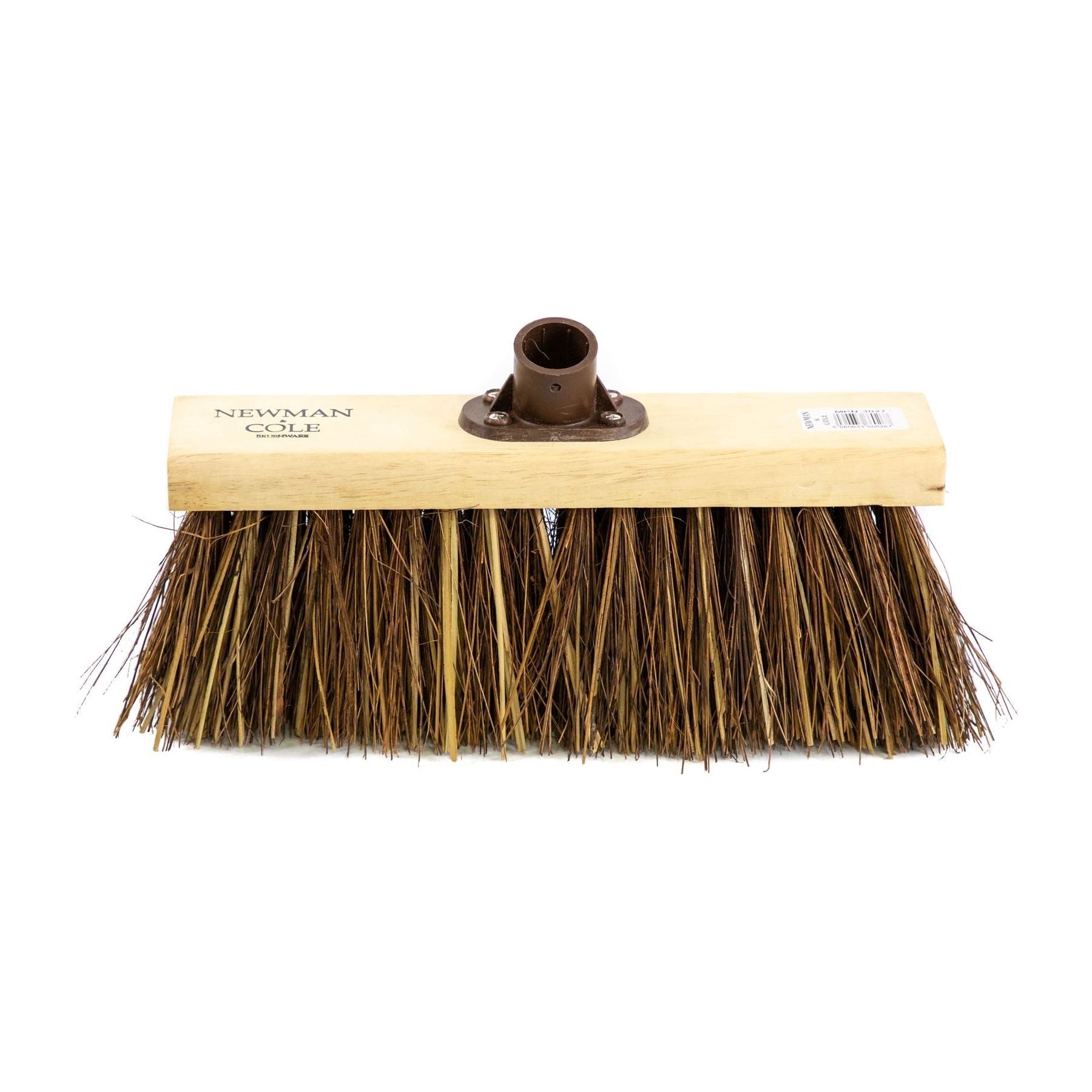 Newman and Cole 13" Bass & Cane Flat Broom Head with Plastic Socket