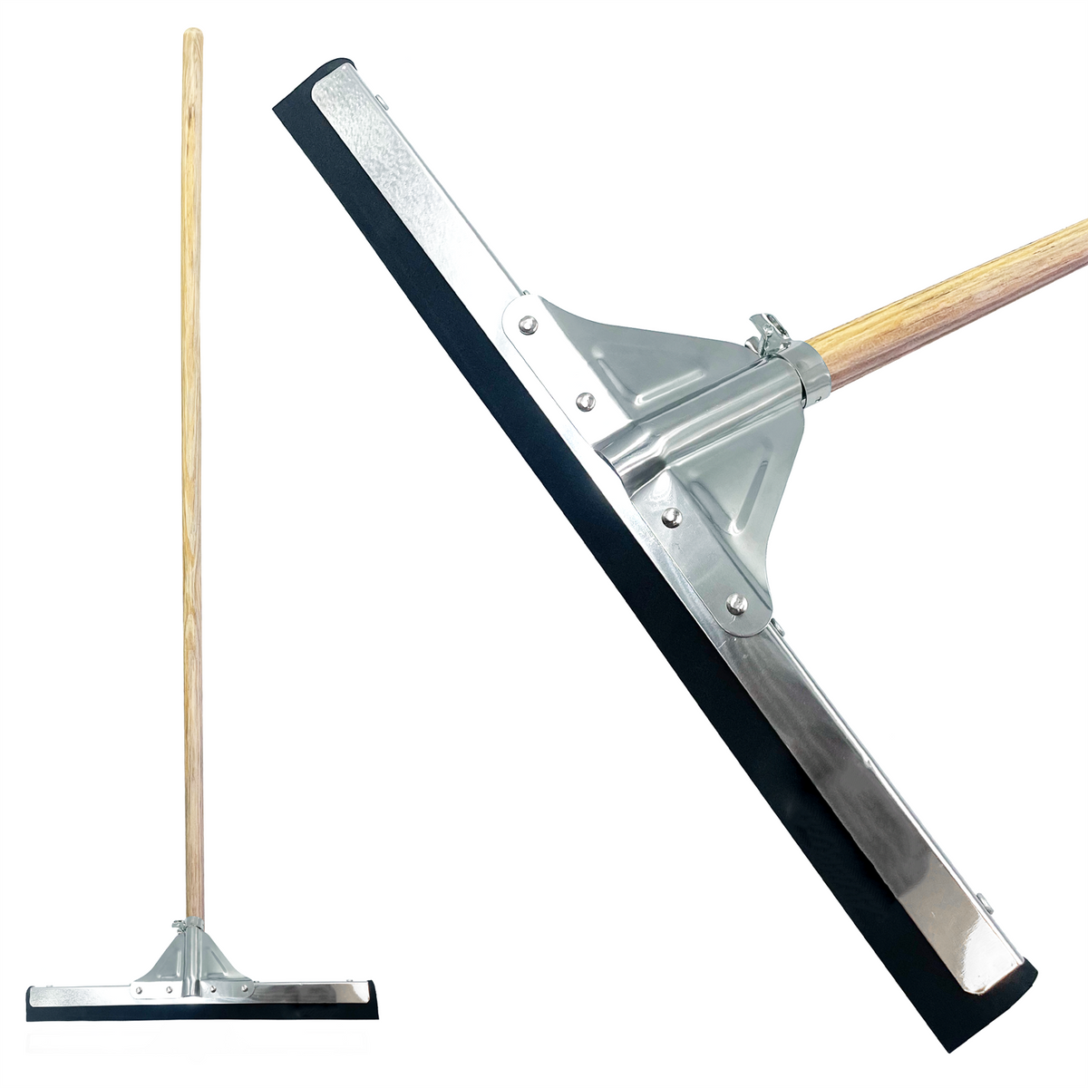 18" Foam Floor Squeegee with Wooden Handle