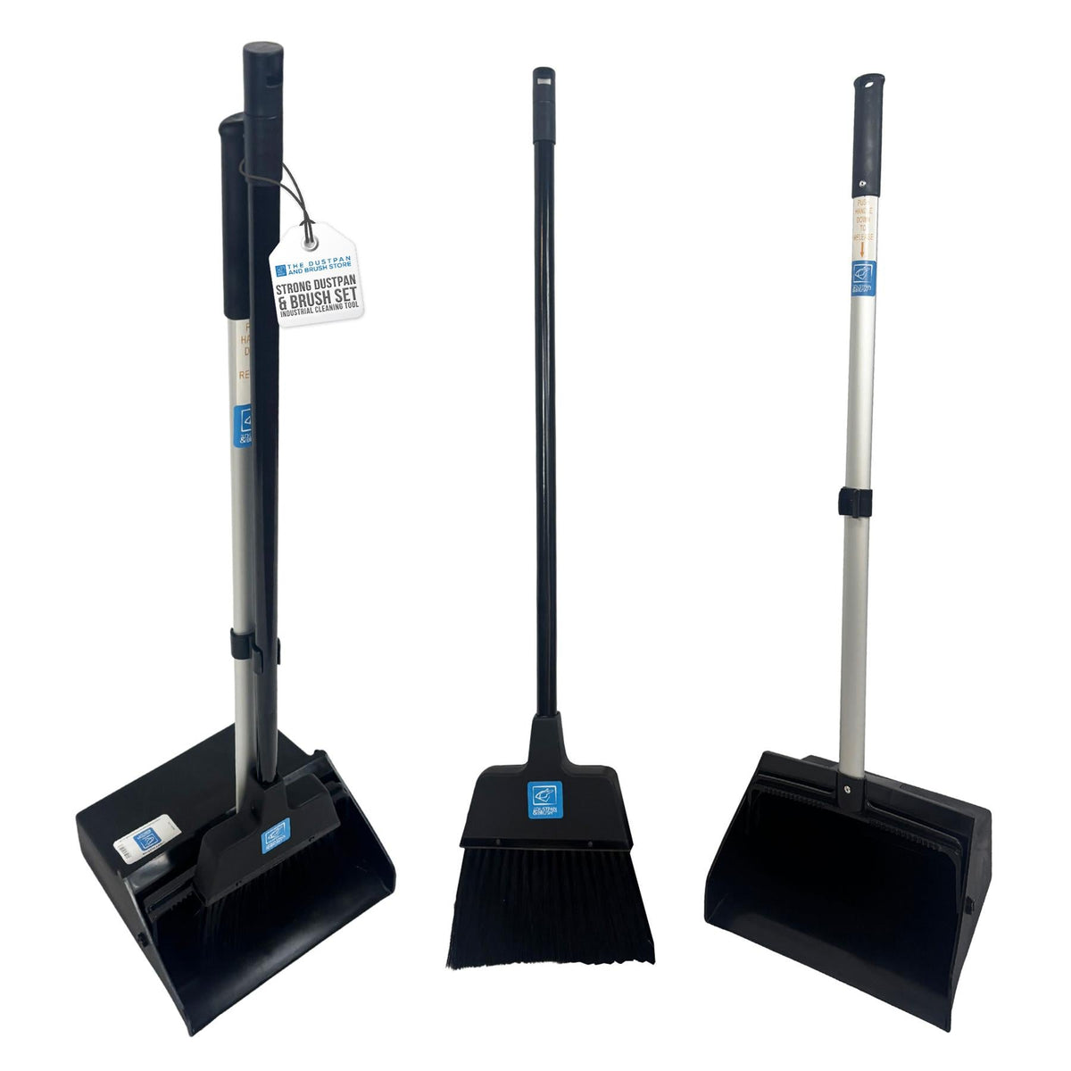 Heavy Duty Long Handled Dustpan and Brush Set – Commercial Lobby Broom