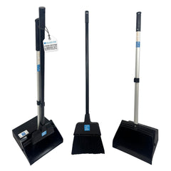 Heavy Duty Long Handled Dustpan and Brush Set – Commercial Lobby Broom